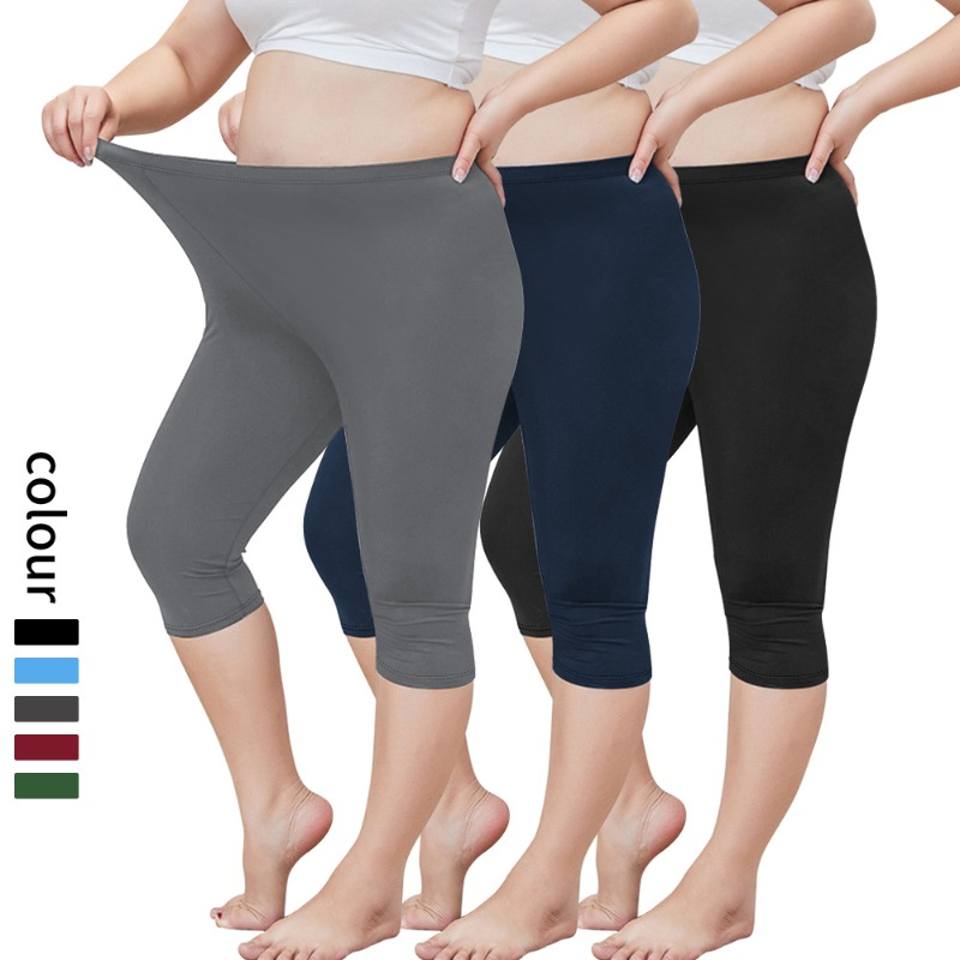Women's High Waisted Seamless Stretch Leggings with Booty Lifting Design – view 1