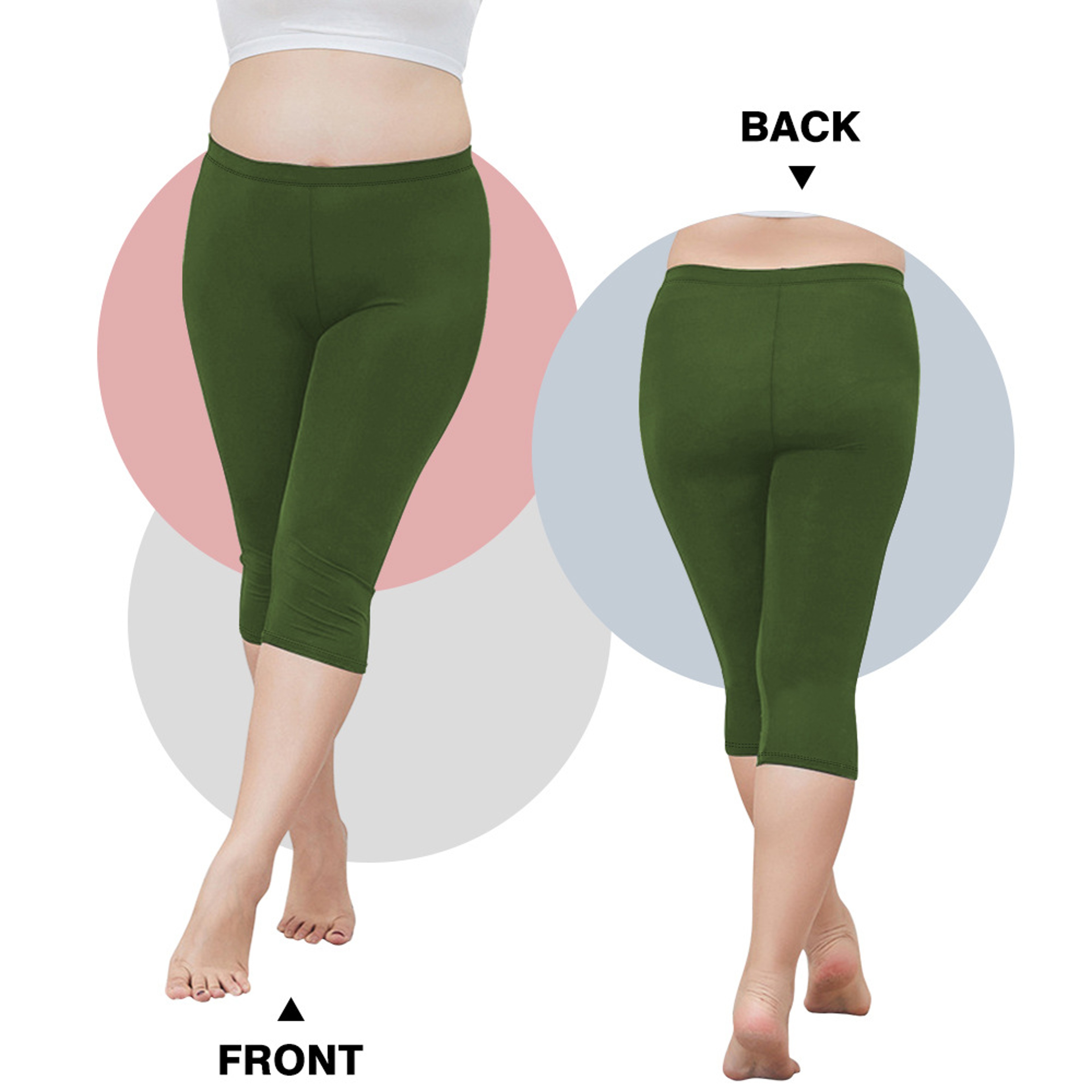 Women's High Waisted Seamless Stretch Leggings with Booty Lifting Design – view 7