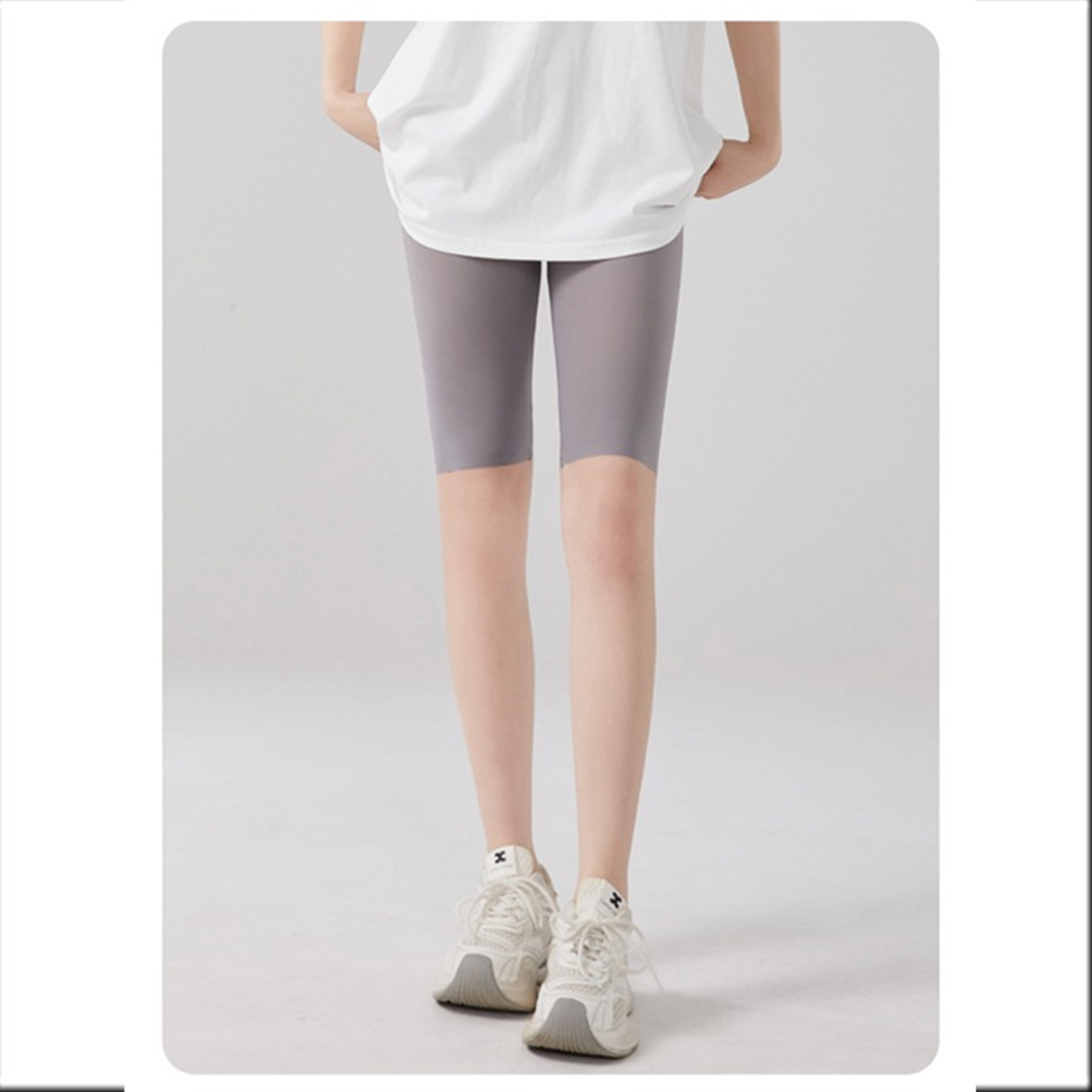 Women's High Waist Ice Silk Shorts Seamless Lightweight Breathable Slim Fit – view 5