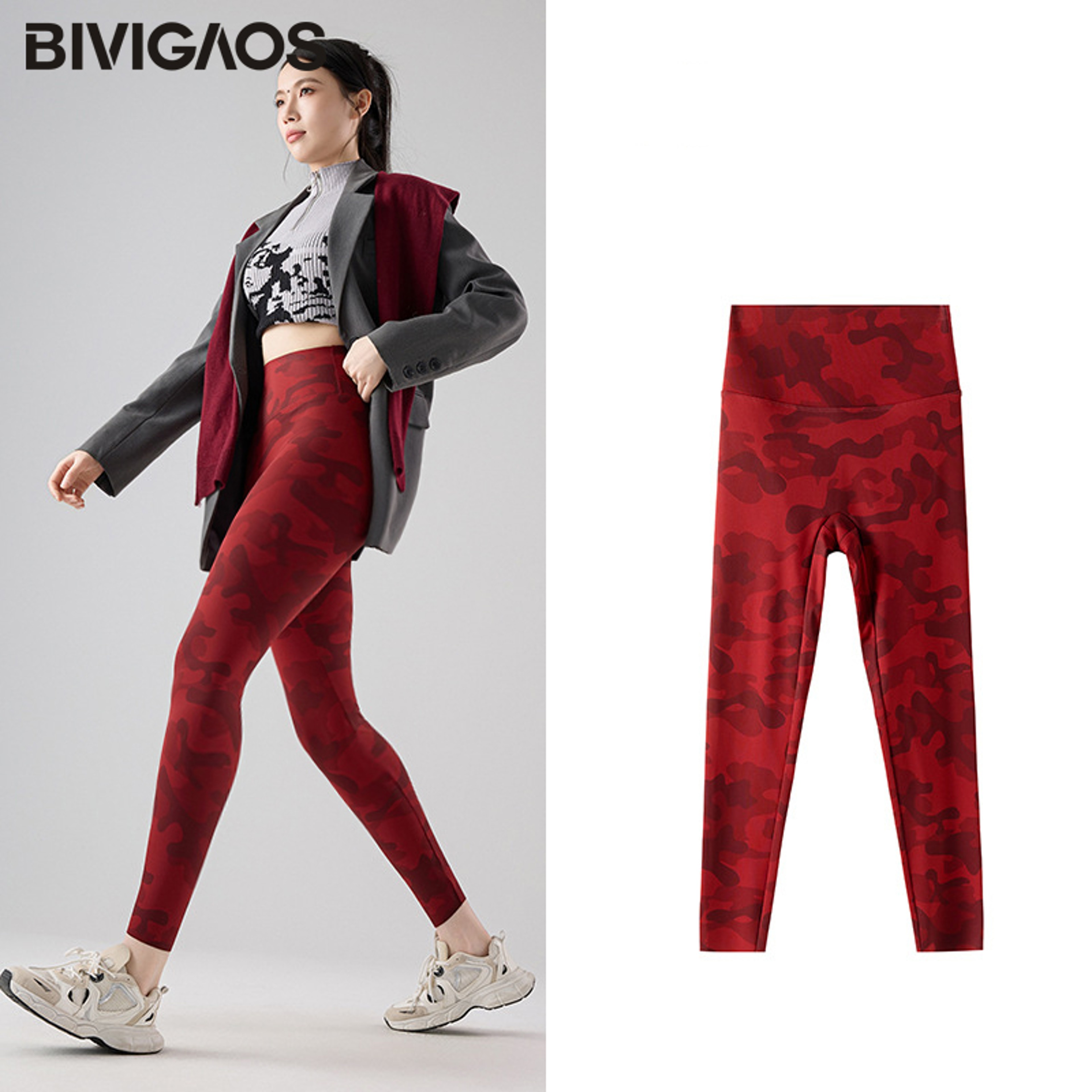 Womens High Waist Seamless Tie Dye Leggings for Fitness and Casual Wear – view 8