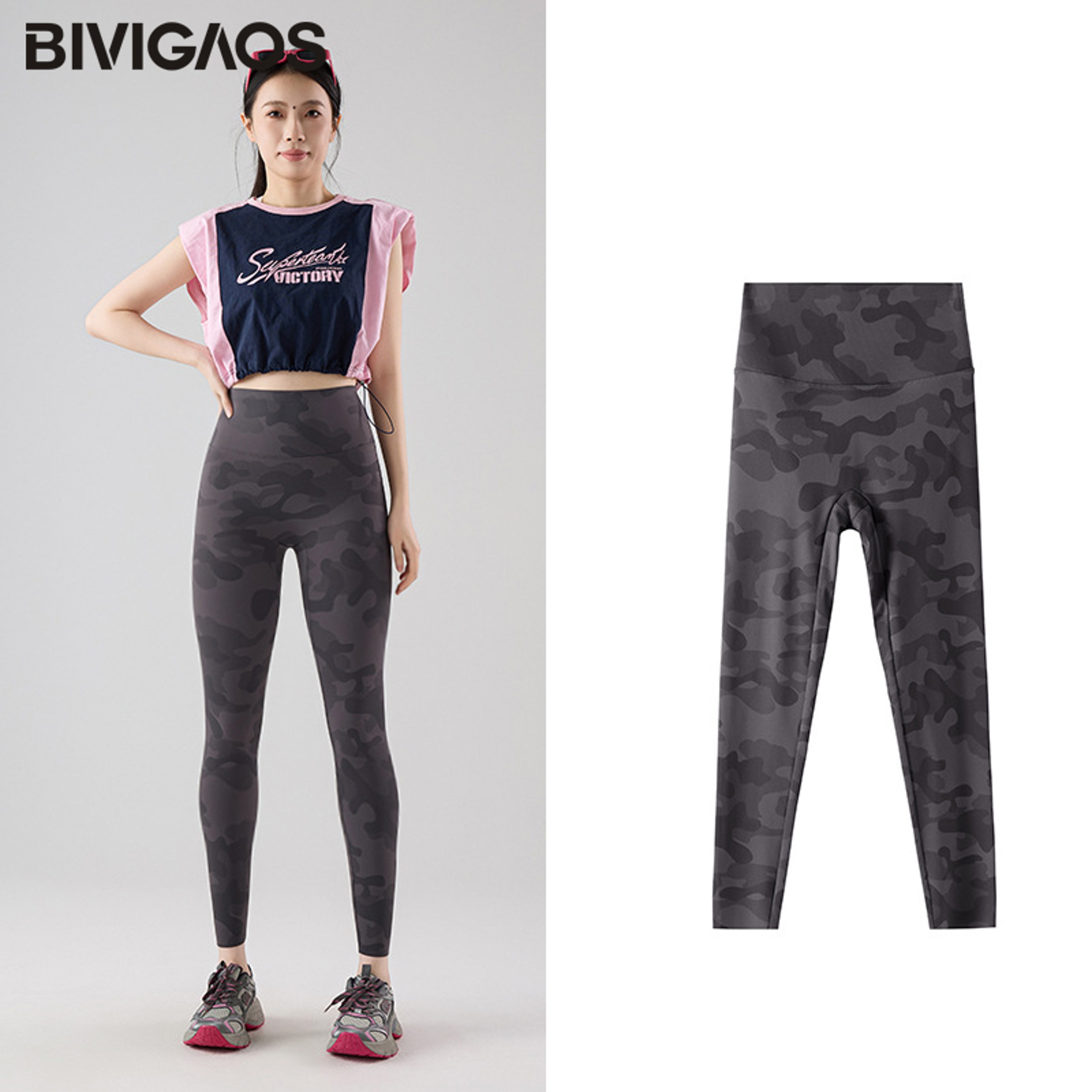 Womens High Waist Seamless Tie Dye Leggings for Fitness and Casual Wear – view 10