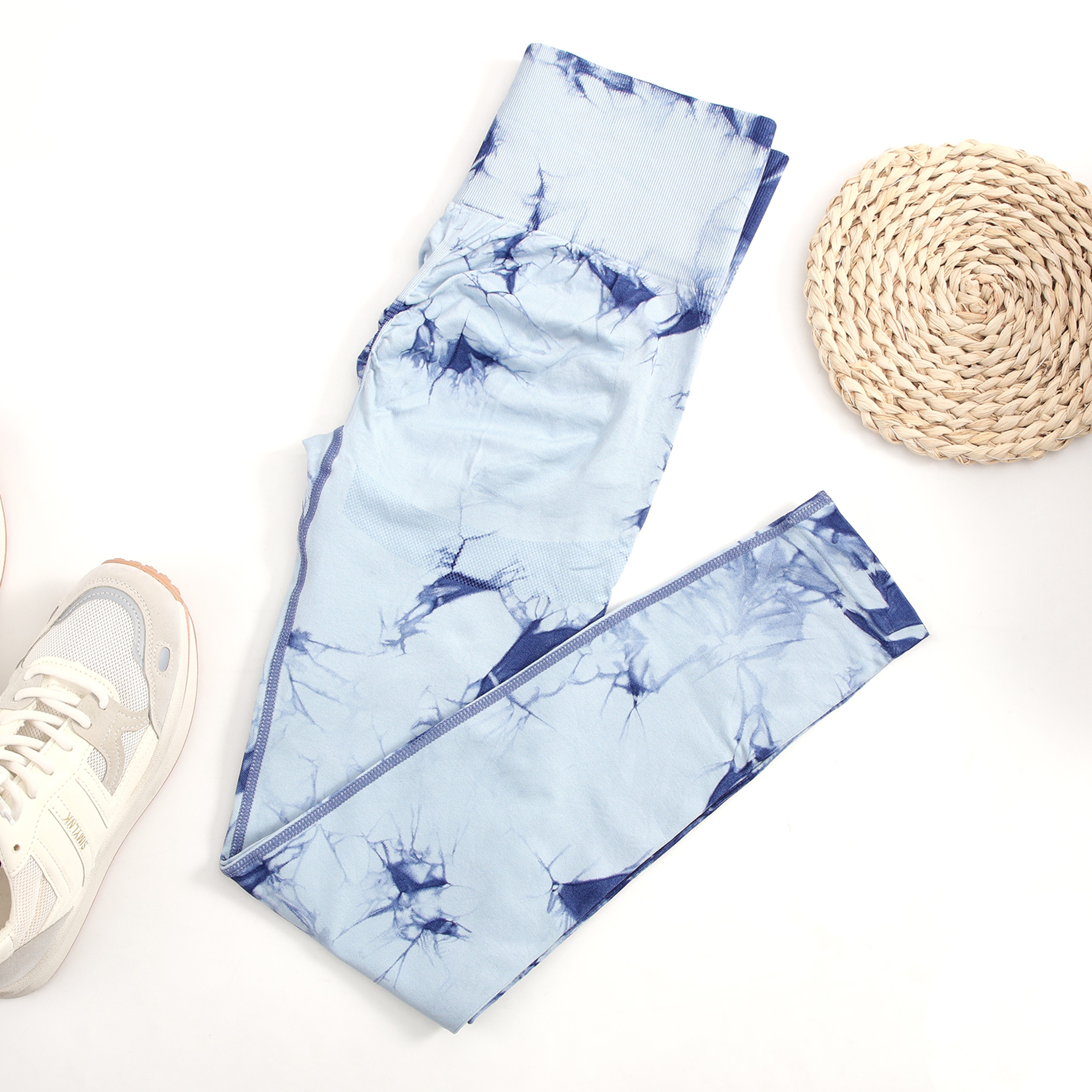 Women's Tie Dye High Waist Seamless Push Up Gym Leggings – view 7