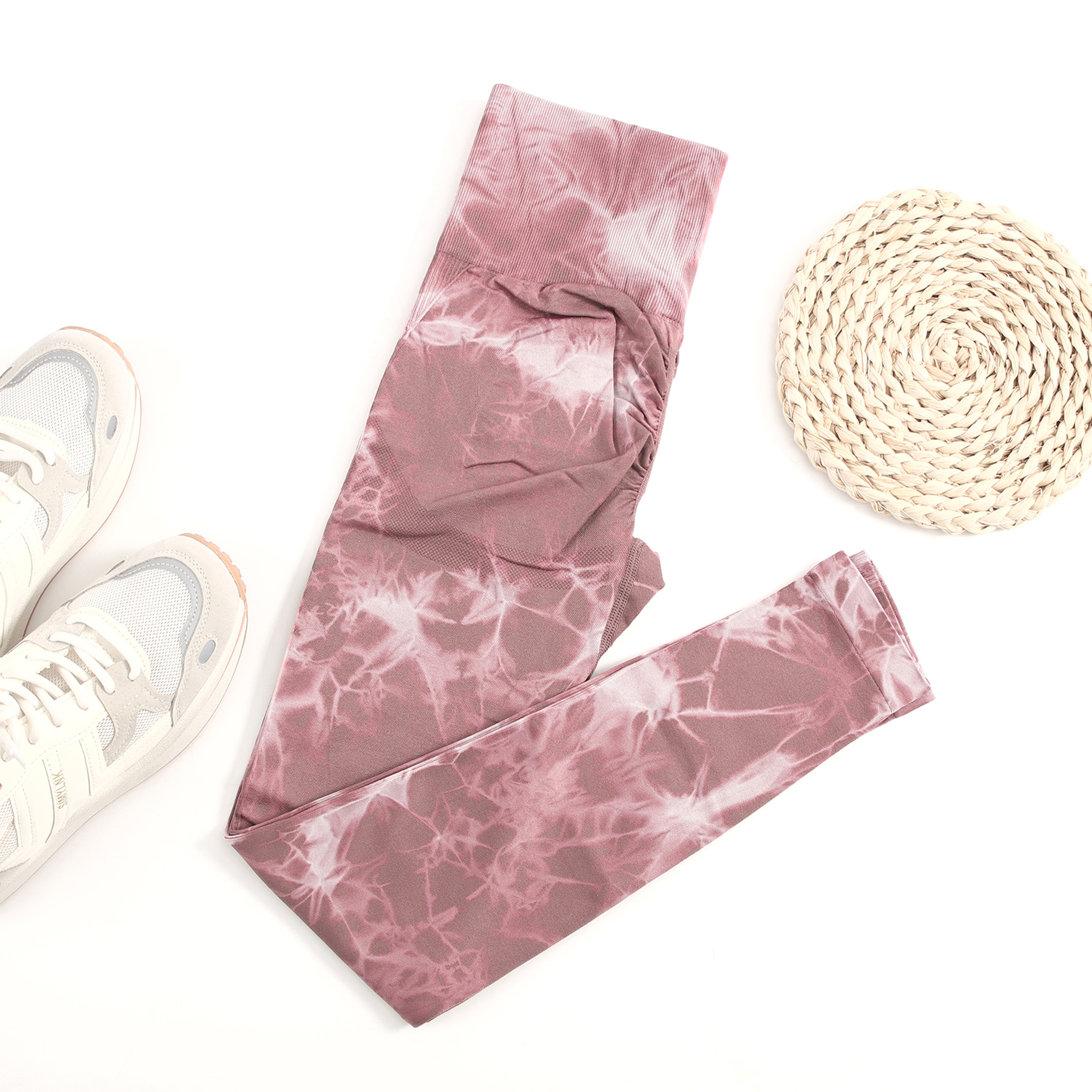 Women's Tie Dye High Waist Seamless Push Up Gym Leggings – view 12