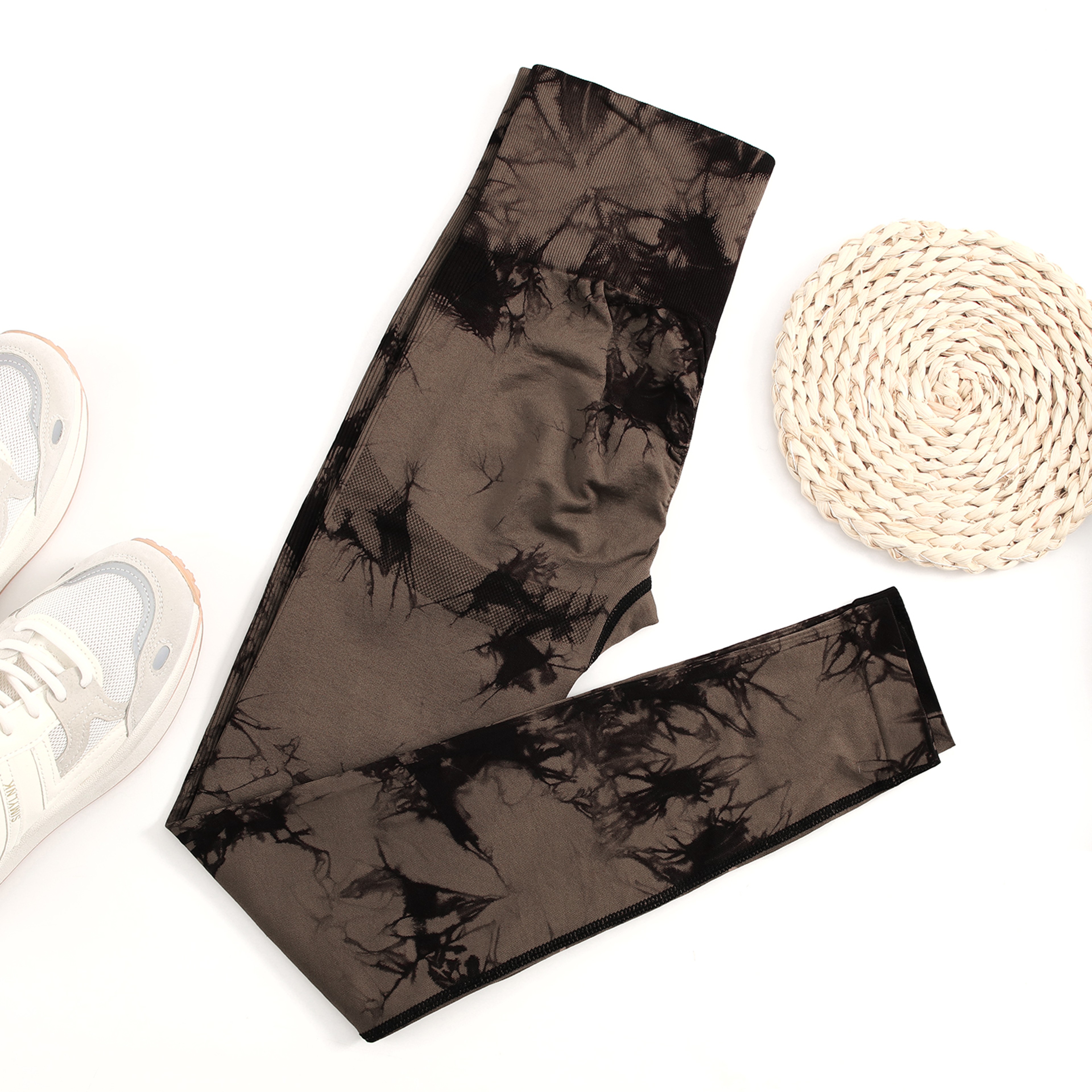 Women's Tie Dye High Waist Seamless Push Up Gym Leggings – view 15