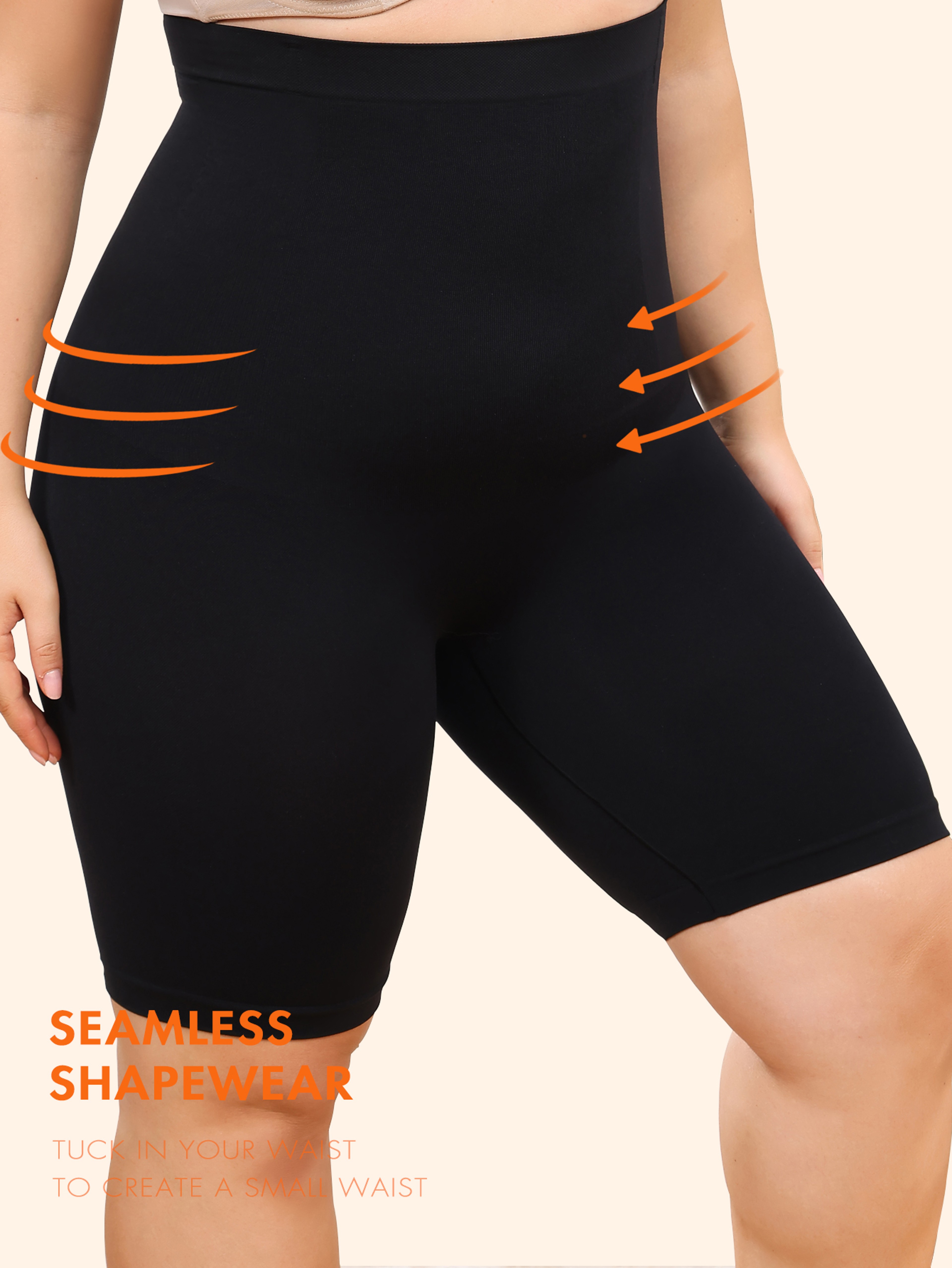 Plus Size High Waisted Seamless Shaping Leggings for Women Knee Length – view 5