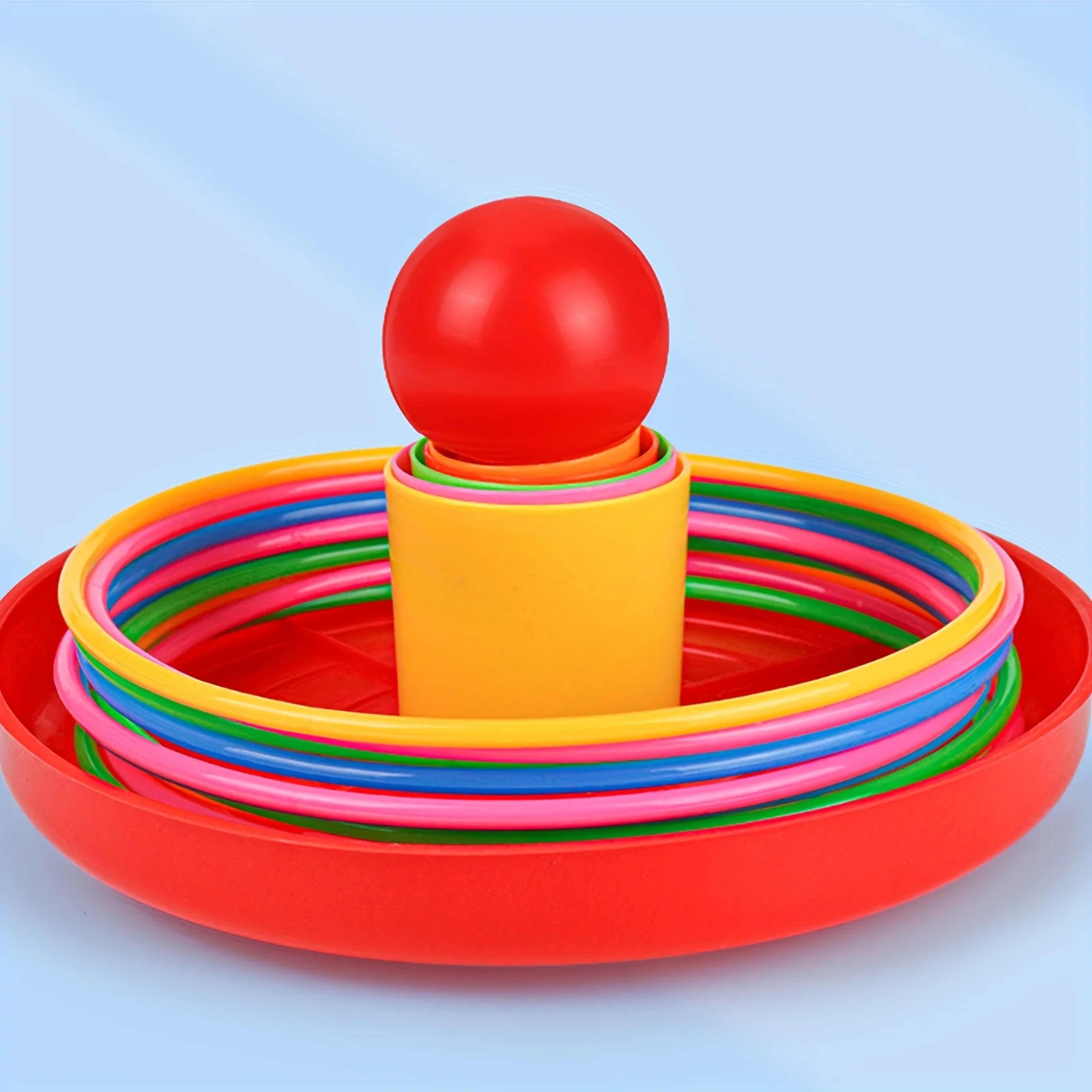 Kids Ring Toss Tower Game For Interactive Family Fun And Playtime 1