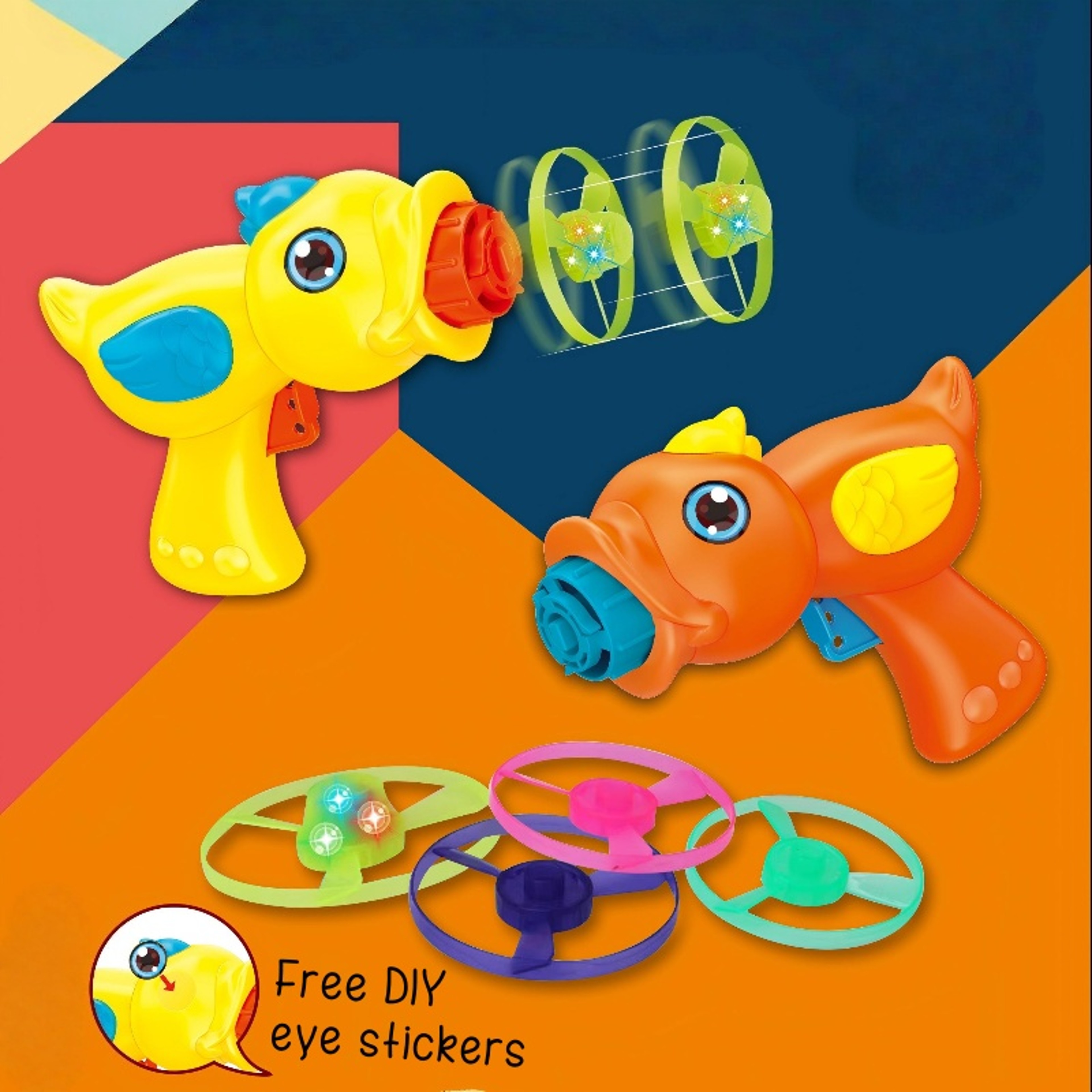 Flying Disc Shooters for Kids – Twist Launch Outdoor Play Toys – view 2