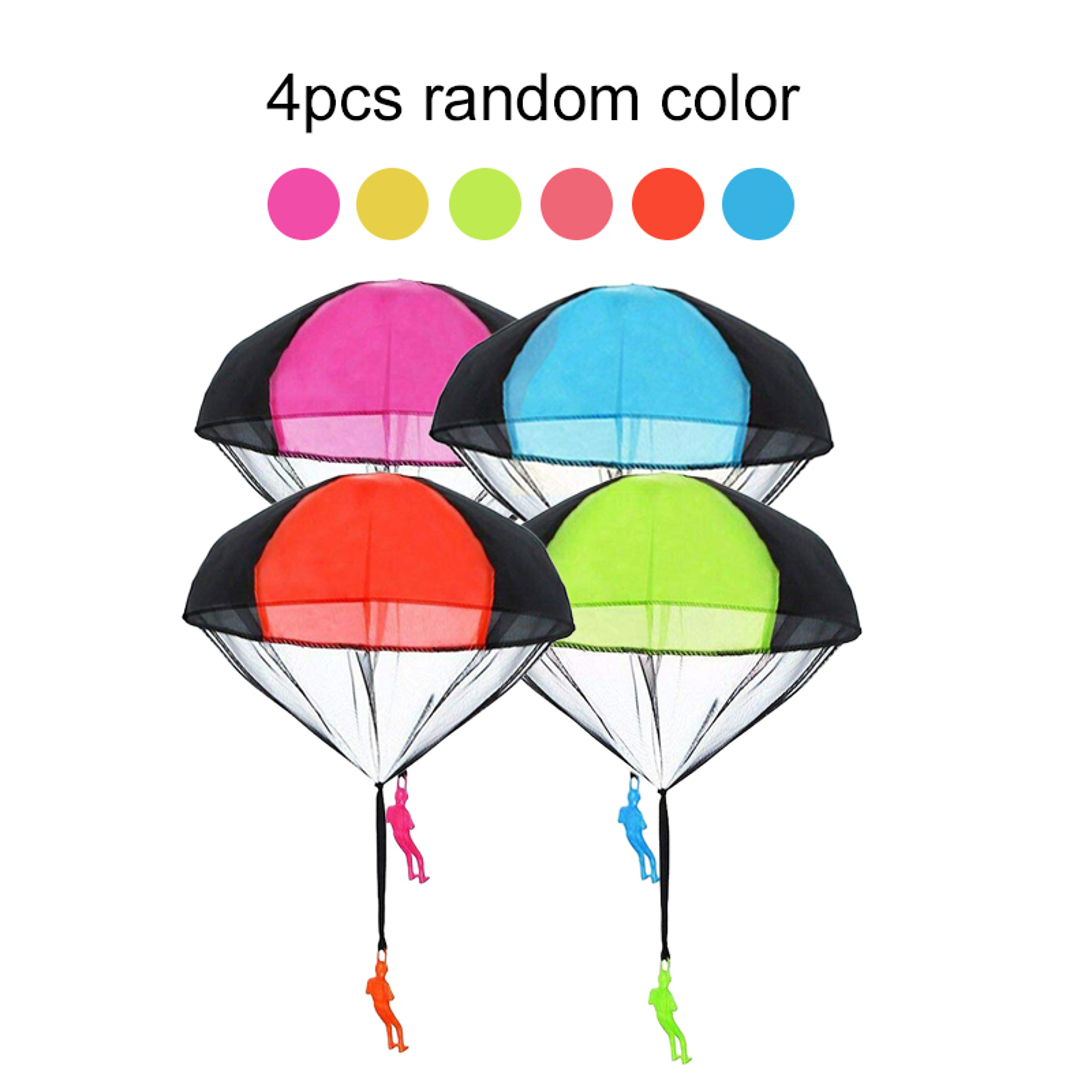 Mini Hand Throwing Parachute Toys For Kids Outdoor Flying Games 8