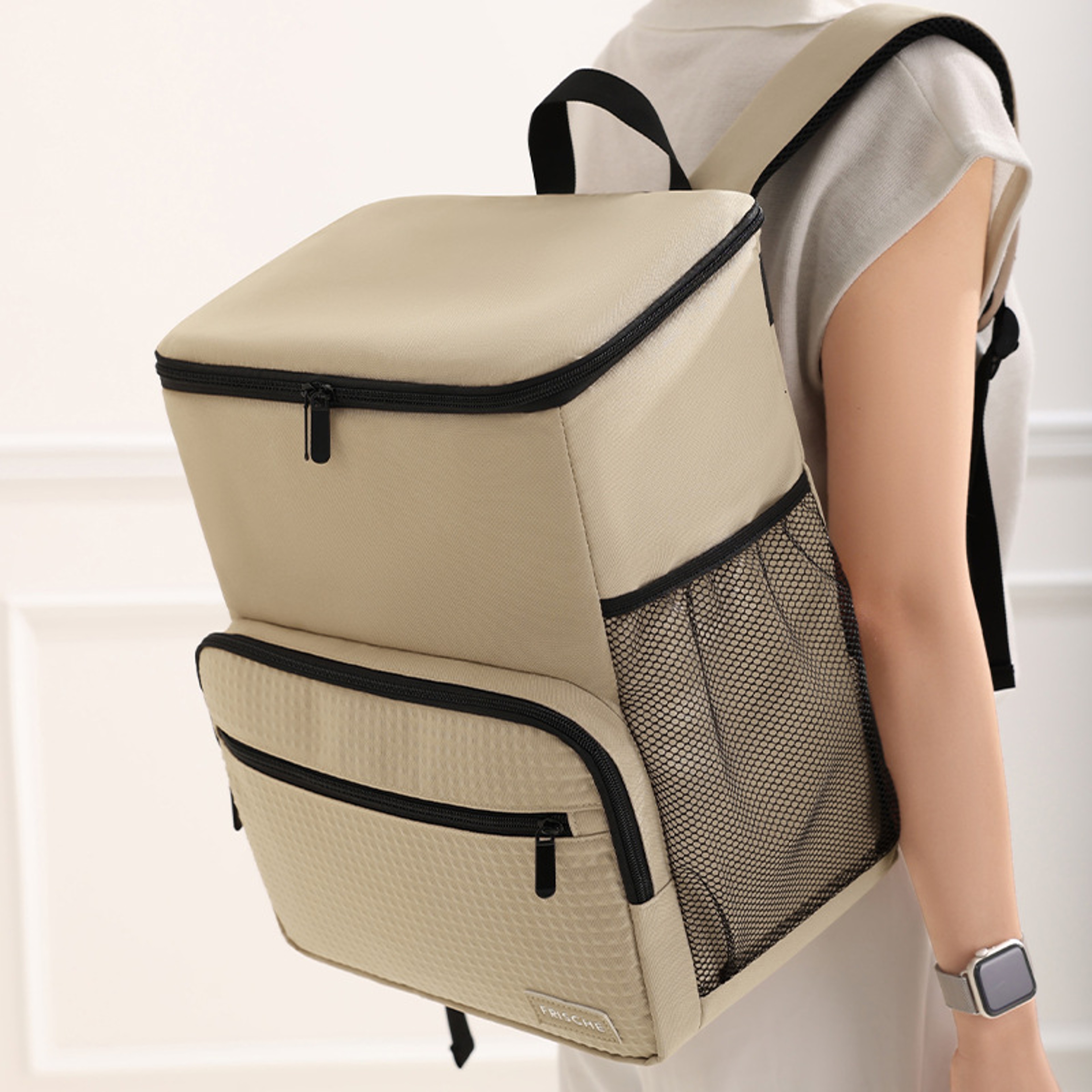 Insulated Food Delivery Backpack Large Capacity Portable Cooler Bag 0