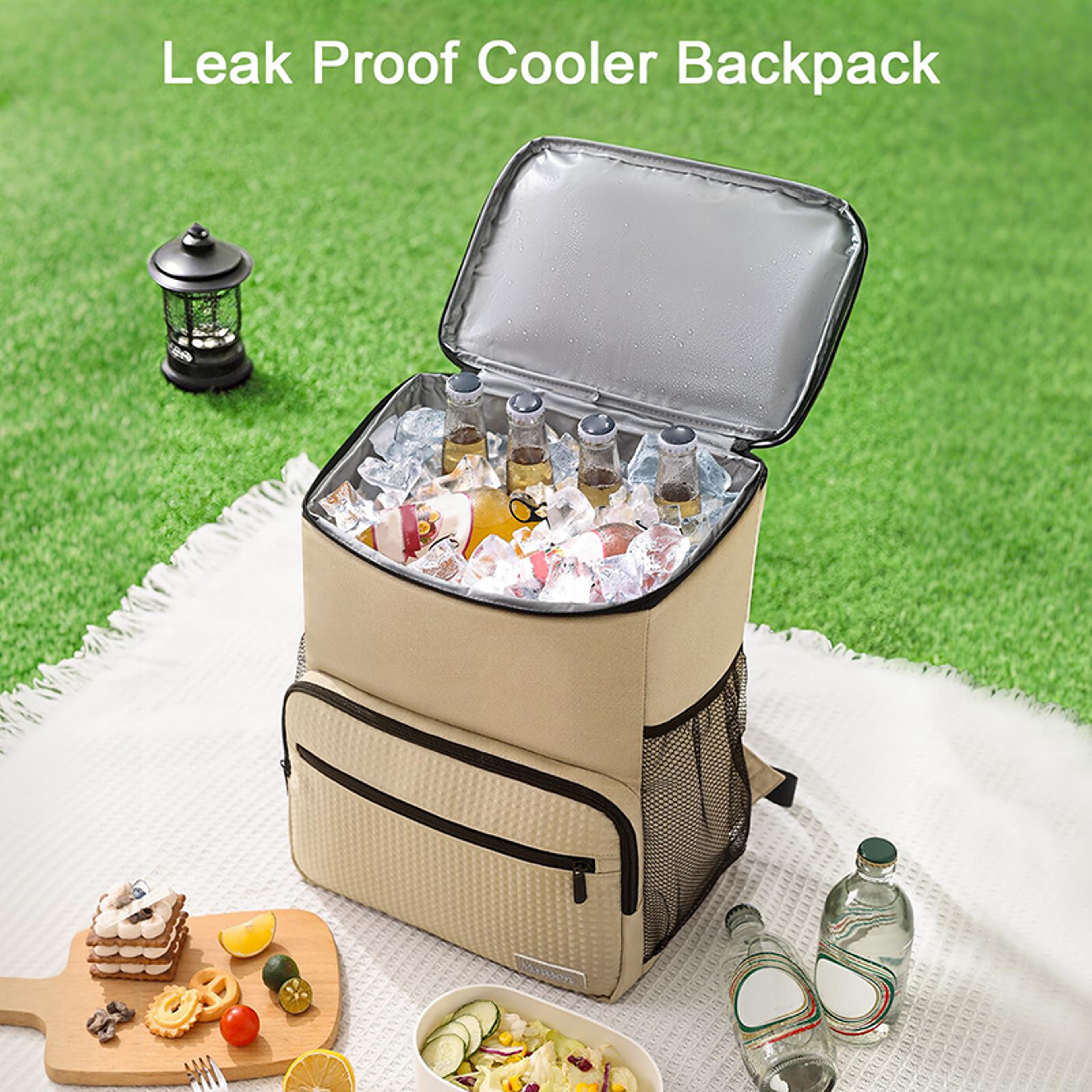 Insulated Food Delivery Backpack Large Capacity Portable Cooler Bag 1