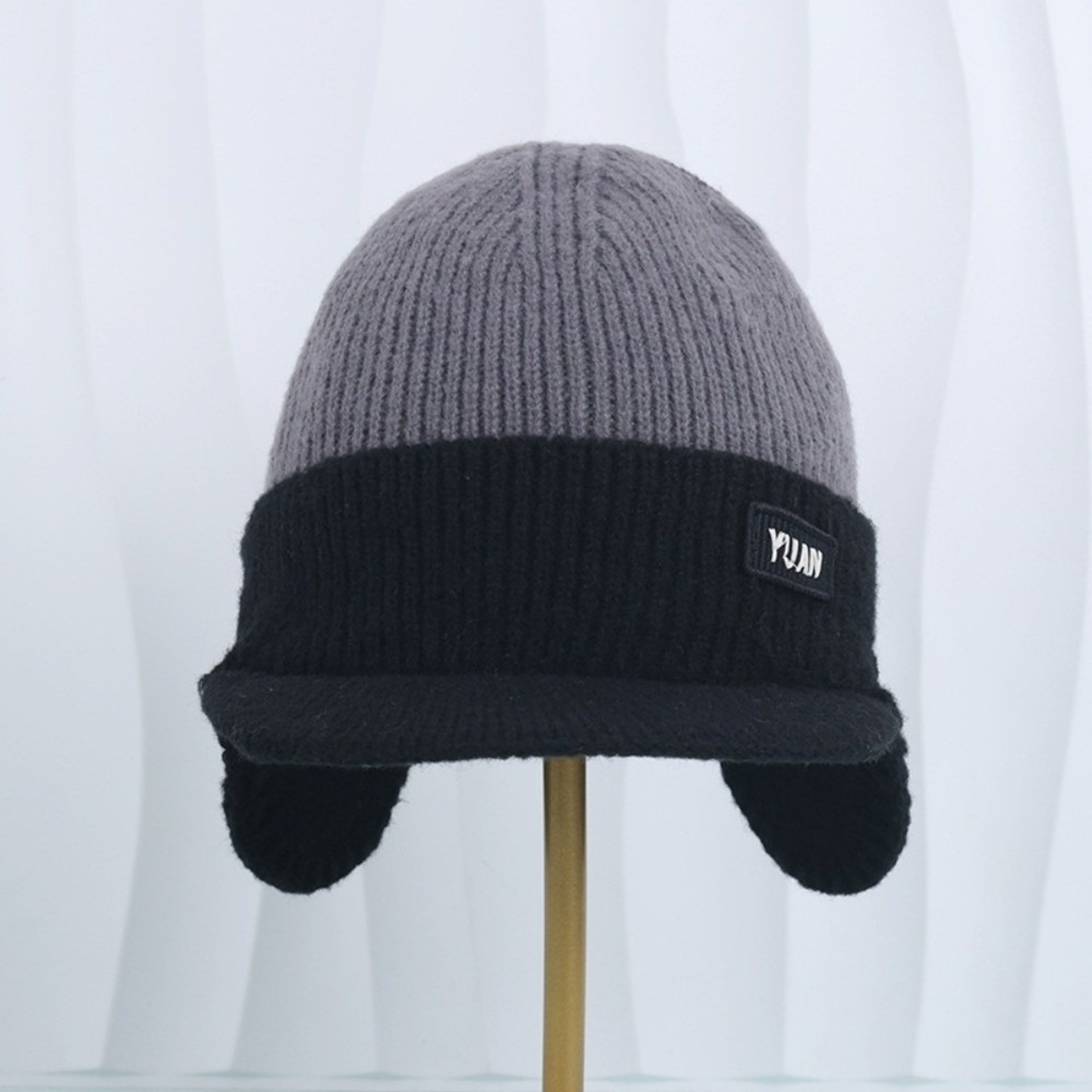Unisex Winter Knit Baseball Cap with Ear Flaps and Warm Thermal Design – view 6