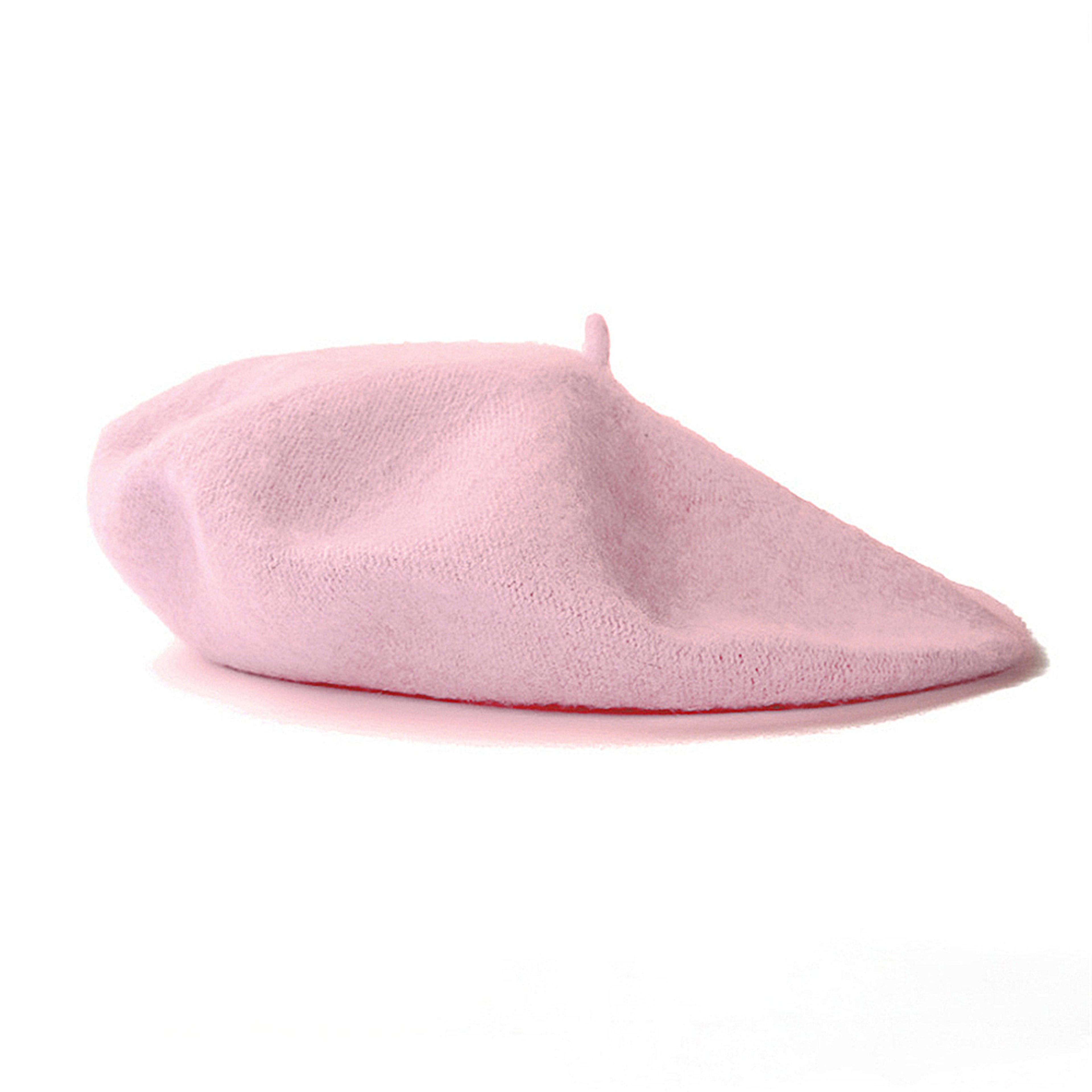 Classic French Beret Hat For Women  Soft Vintage Solid Color Artist Cap 17