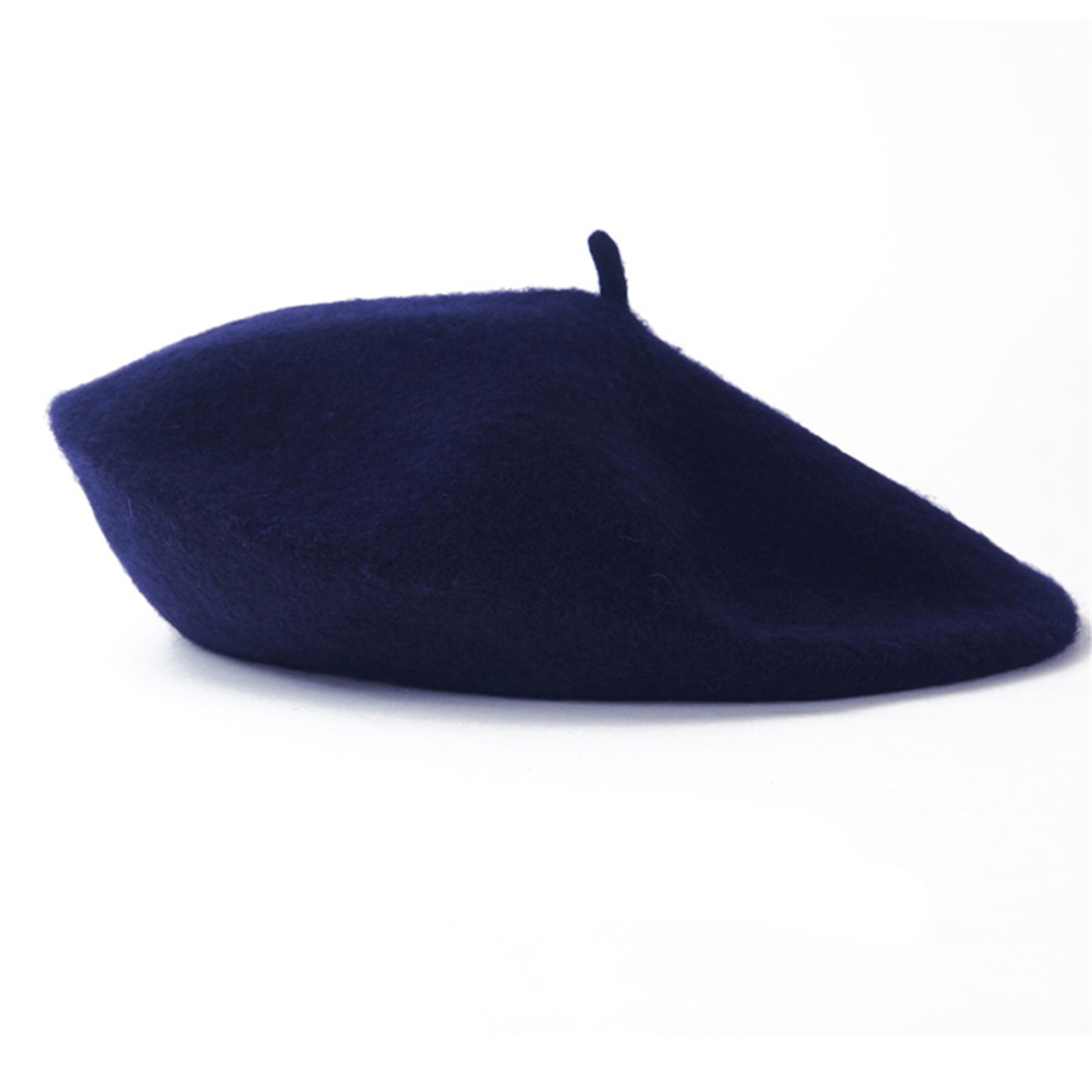 Classic French Beret Hat For Women  Soft Vintage Solid Color Artist Cap 21