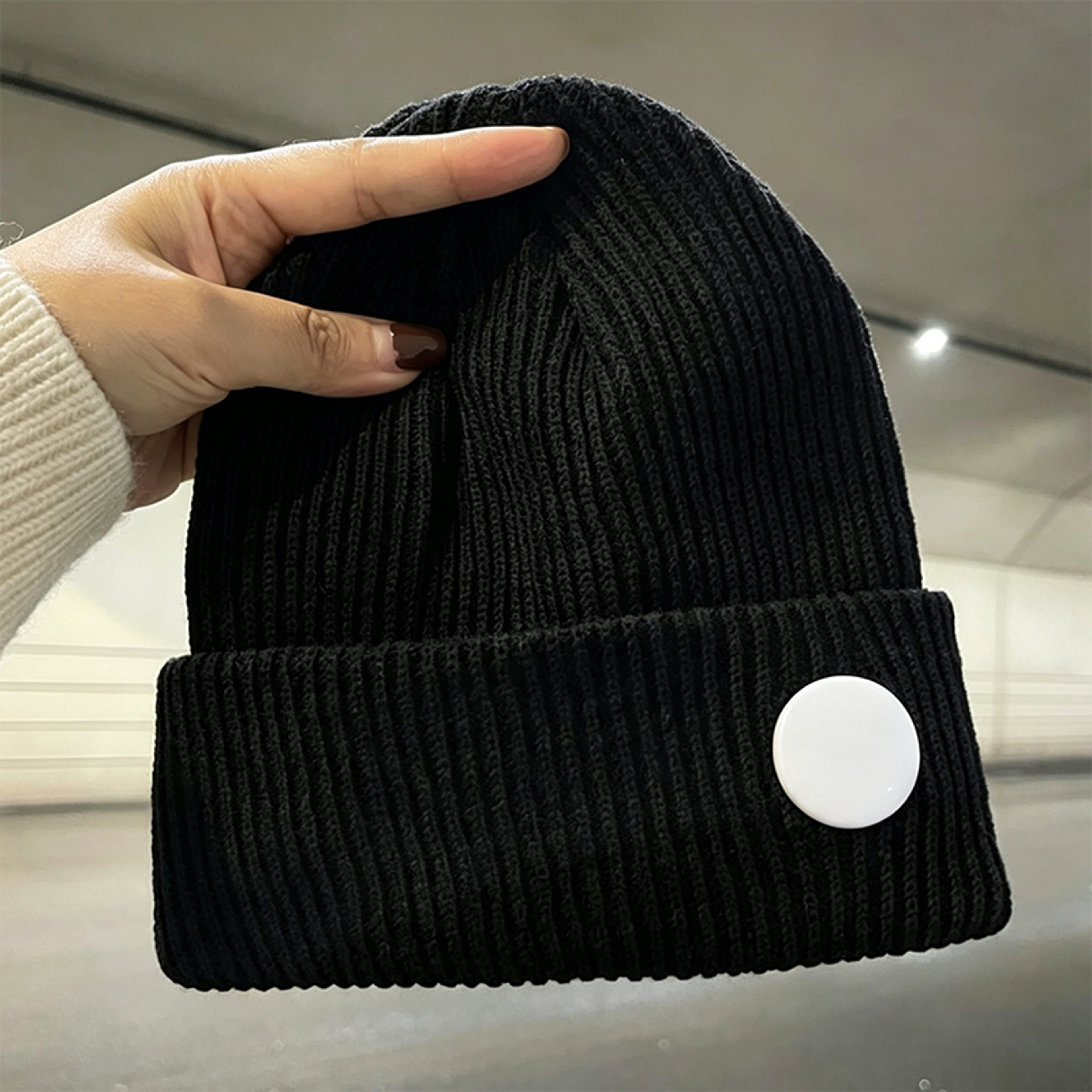 Unisex Ribbed Knit Beanie Hat With Stretch Fit And Cuffed Winter Design 8