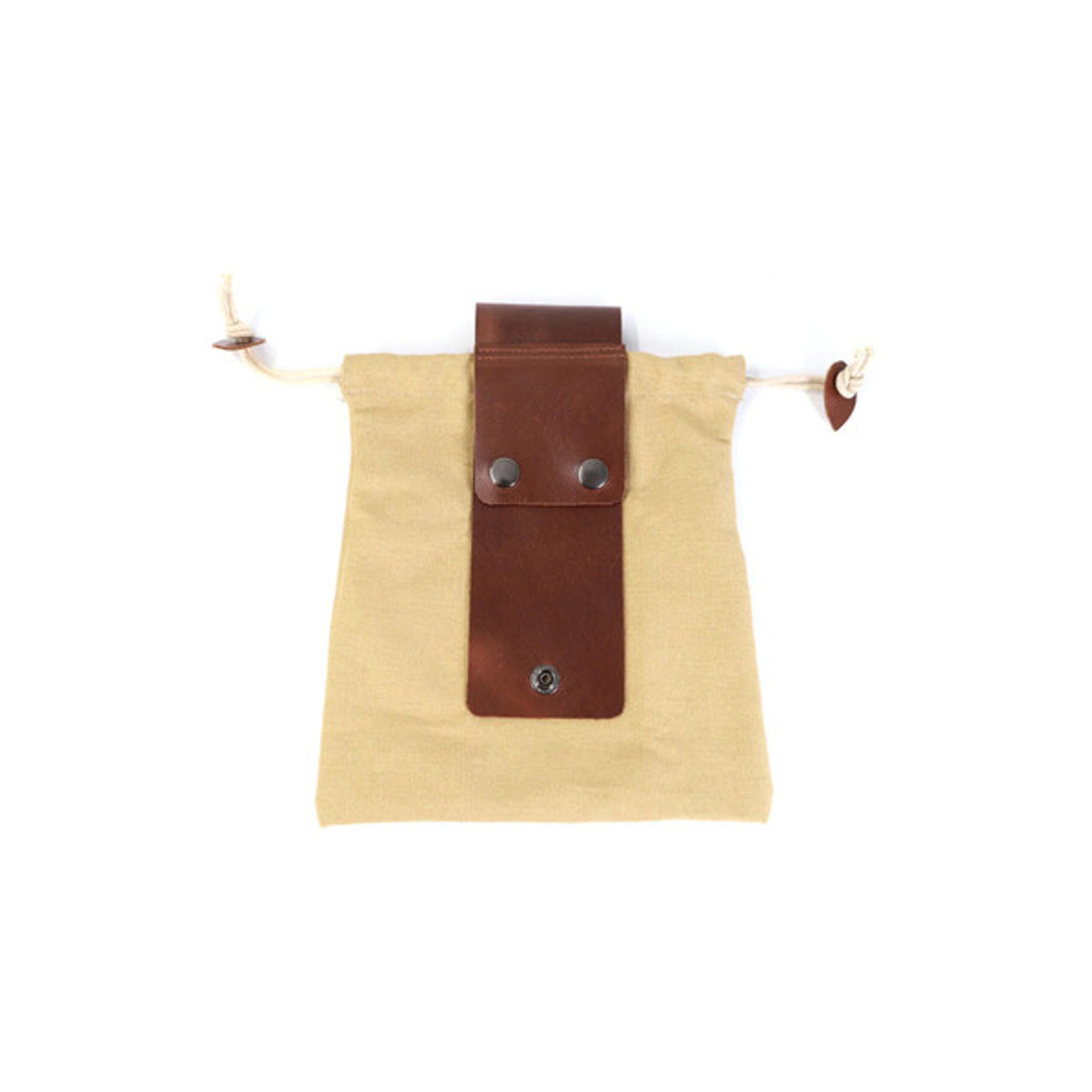 Leather Waxed Canvas Pouch – view 2