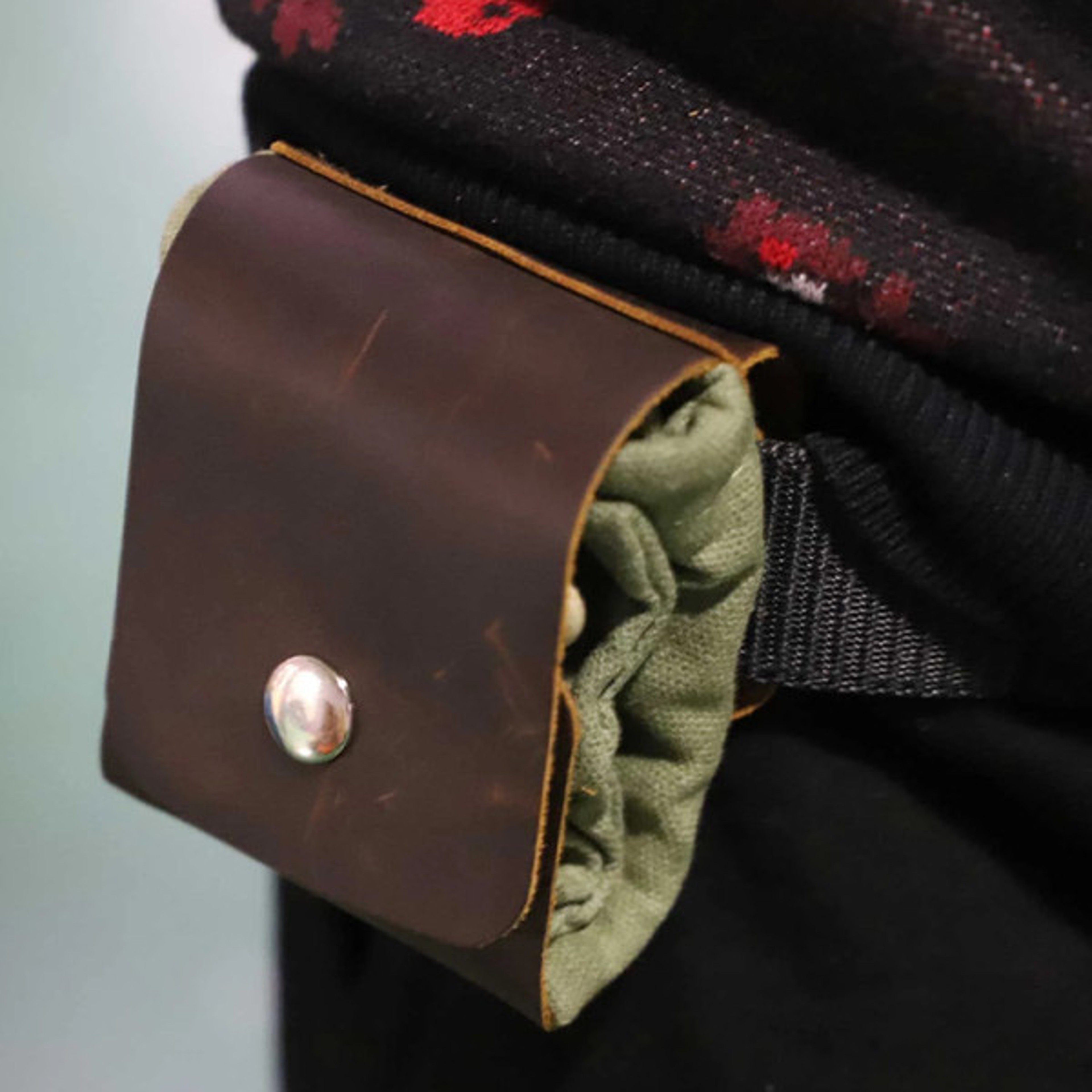 Leather Waxed Canvas Pouch – view 8
