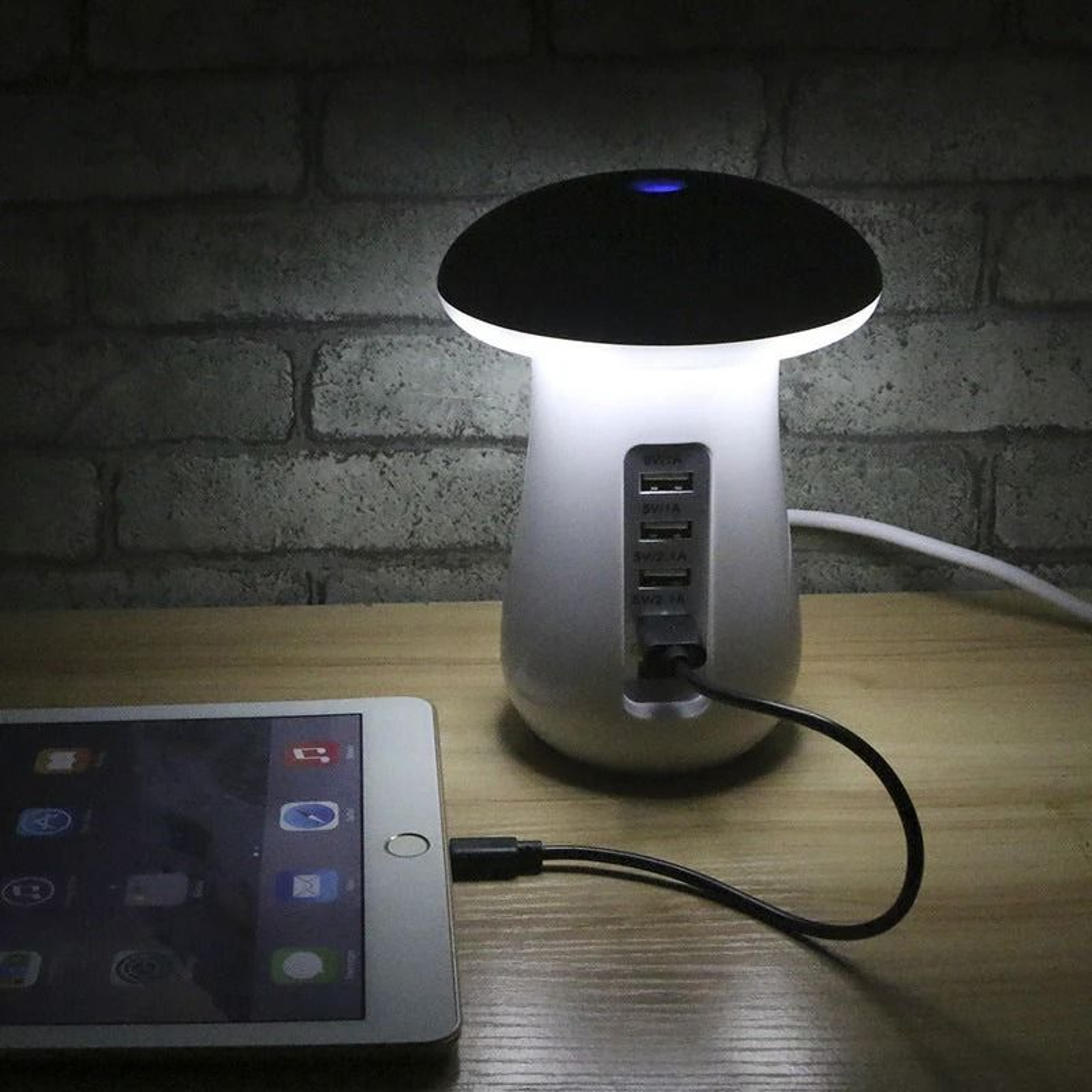 MultiPort LED Charging Station Lamp for Home Office