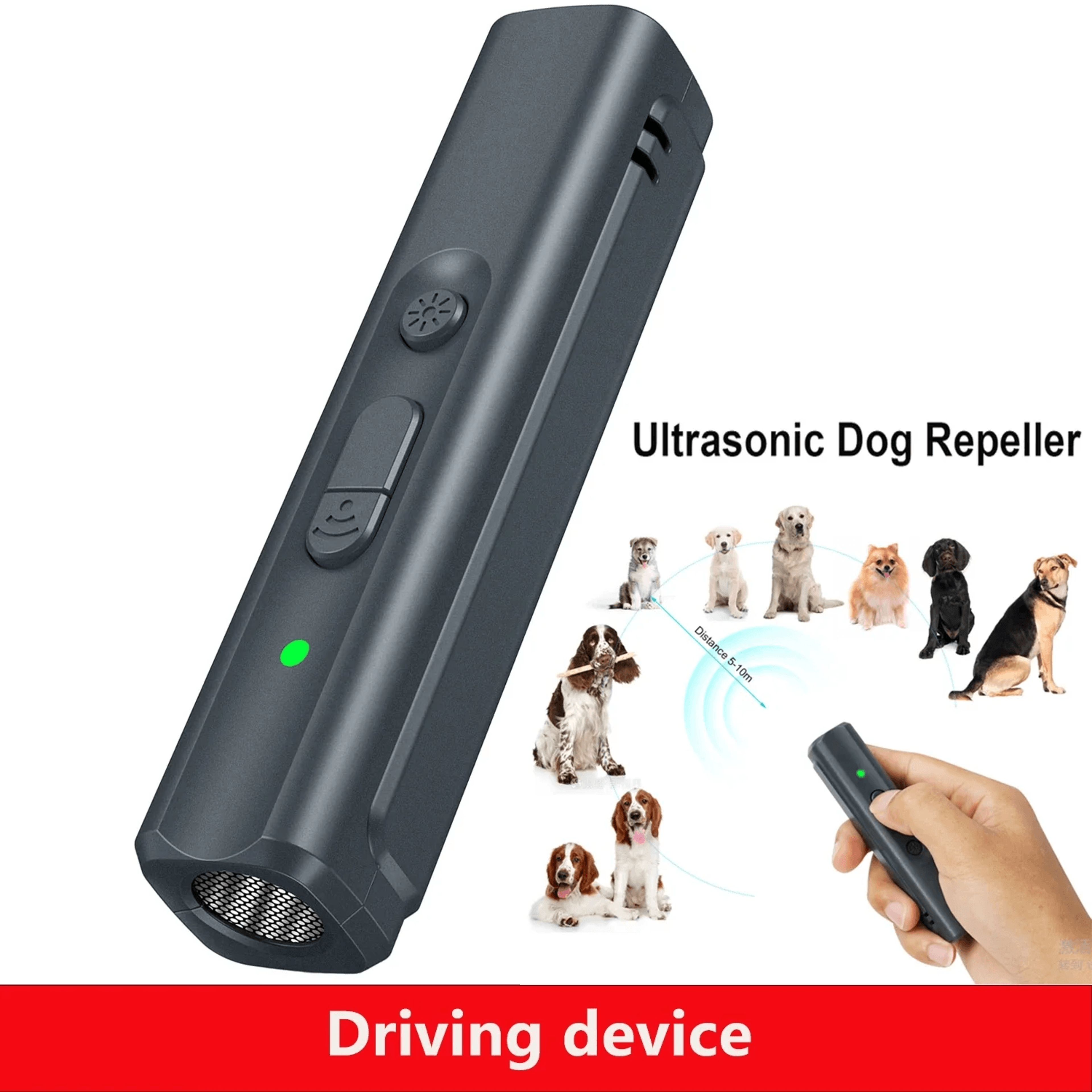 Ultrasonic Dog Barking Deterrent 164ft Range AntiBark Device Portable  Humane Solution To Stop Nuis 0