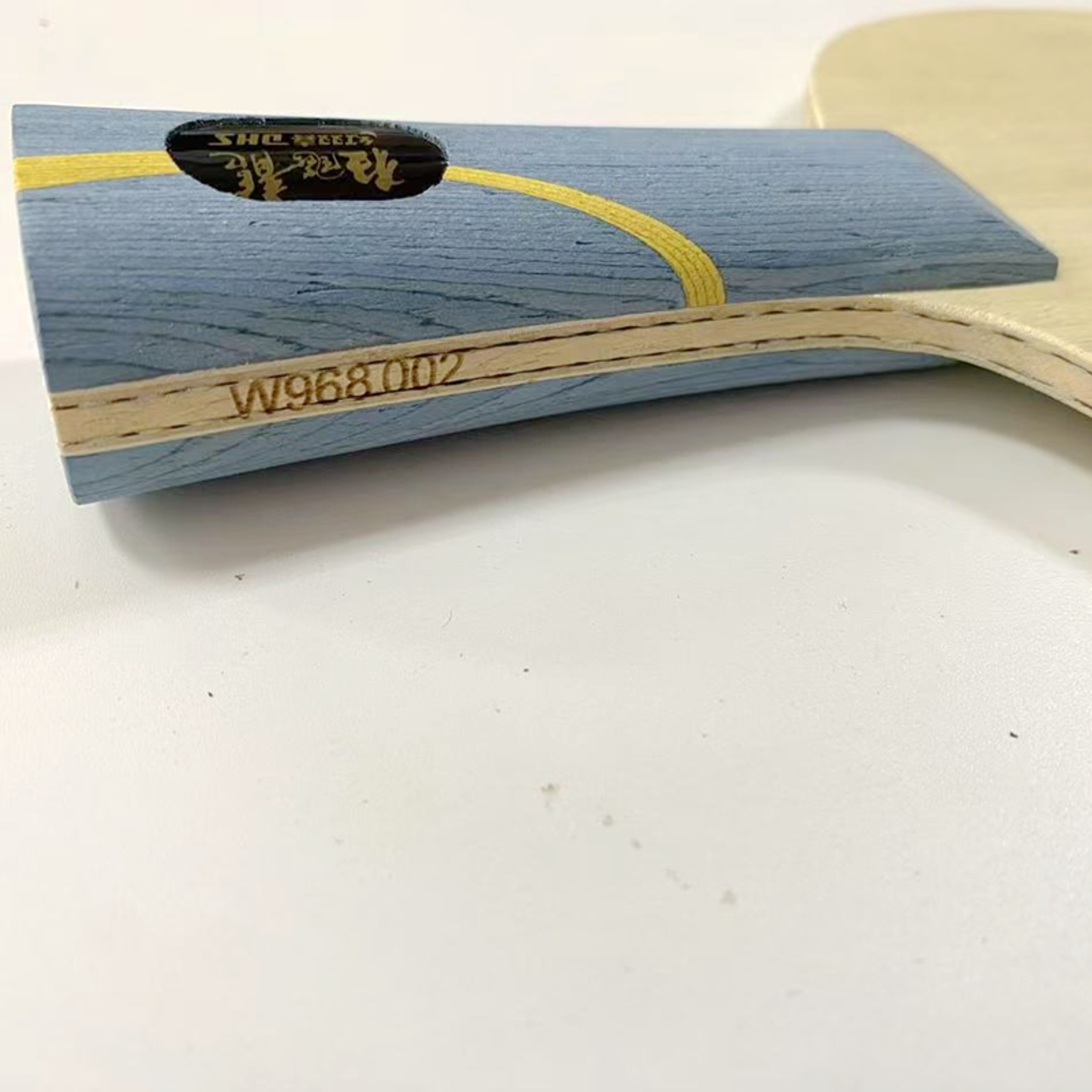 DIY W968 Hurricane Long V Table Tennis Bat, Offense Ping Pong Paddle with Yellow, Black ZL Carbon Blade for Pro Sports – view 5