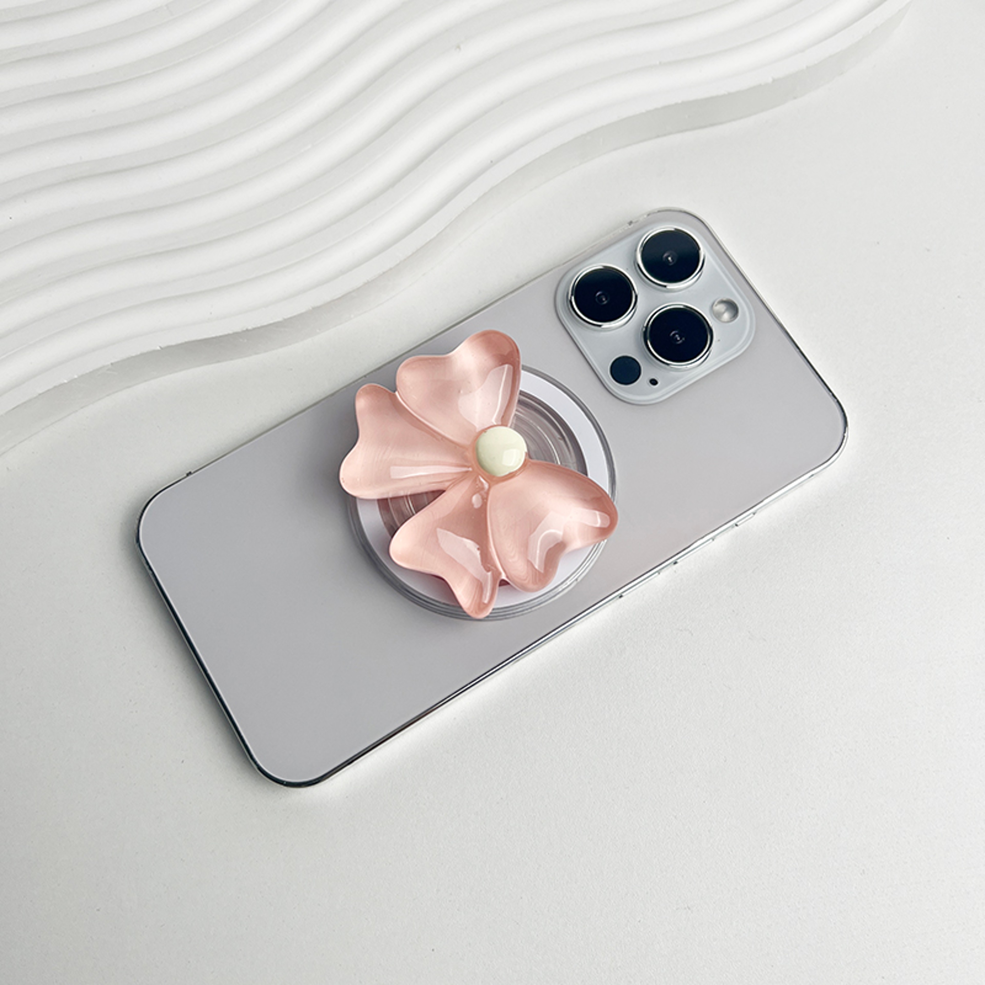 Cute Bow Magnetic Folding Phone Holder Socket Grip for MagSafe iPhone Mac Samsung Safe Ring Finger Expanding Stand – view 10