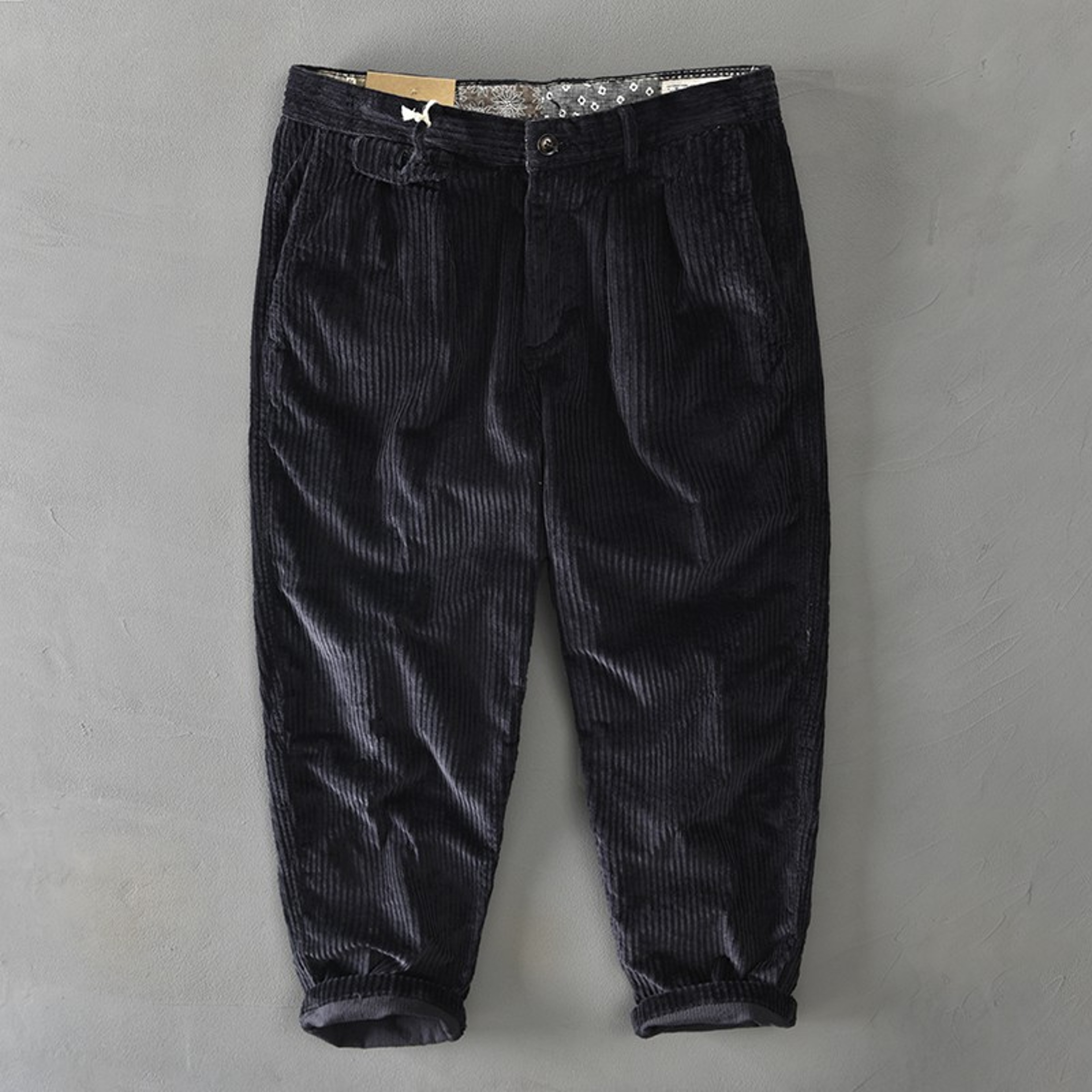 Men's Baggy Corduroy Pants, Thick Heavy Casual Trousers for Autumn Winter – view 9