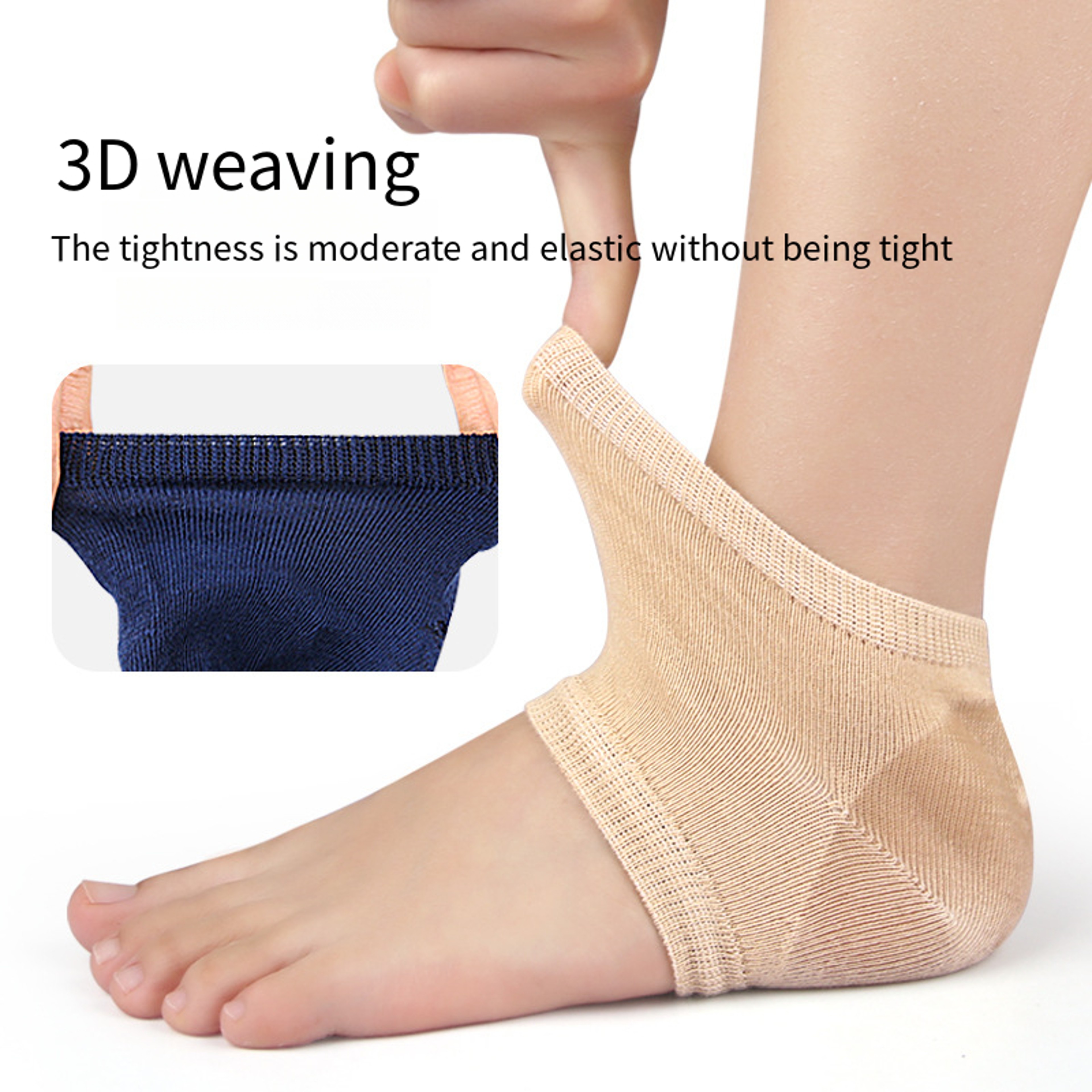 Socks Feet Pads For Heels Heel Gel Protective Insoles Shockabsorbing Cushion For Foot Care 1