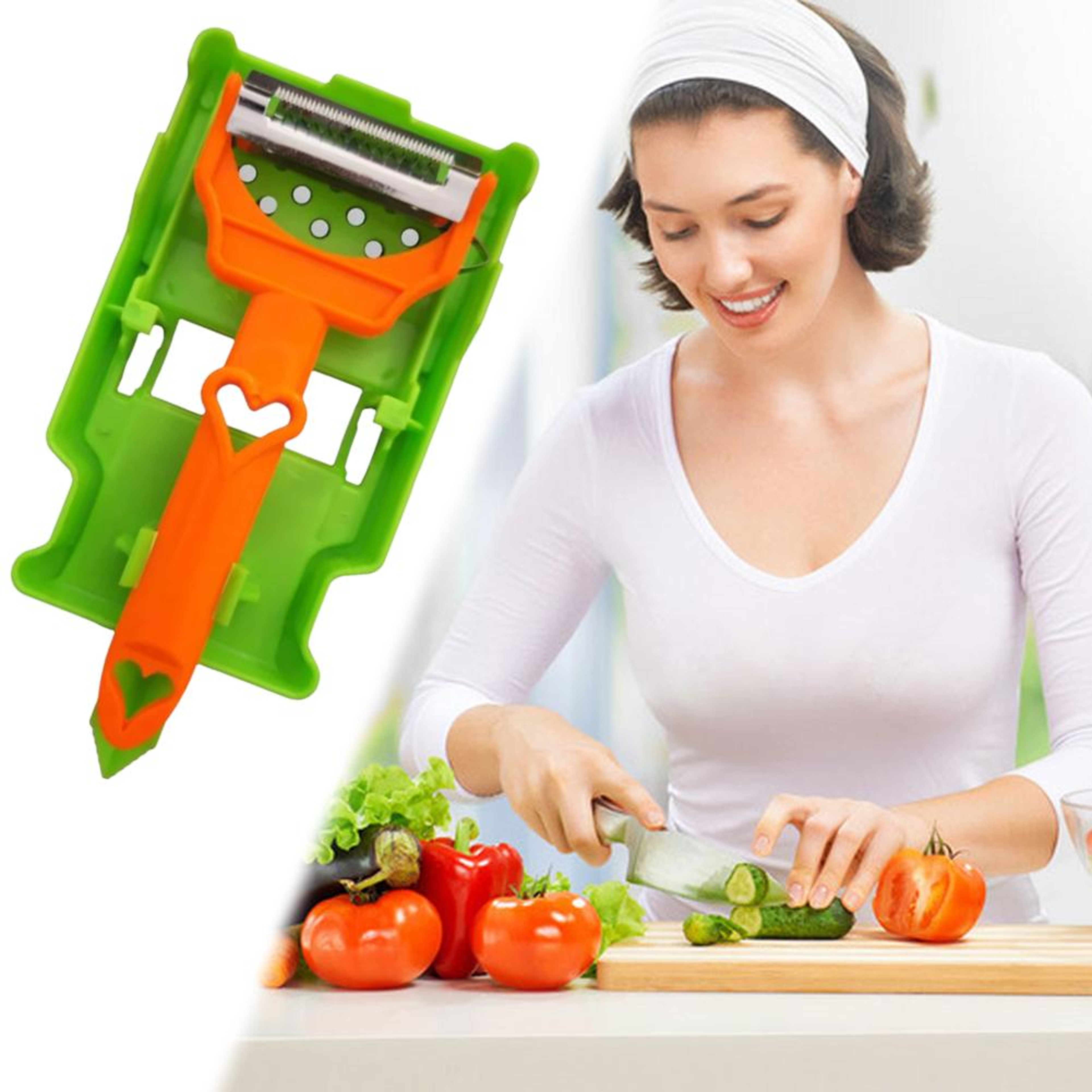 SwiftPrep Multi Blade Potato Peeler & Fruit Slicer – view 6