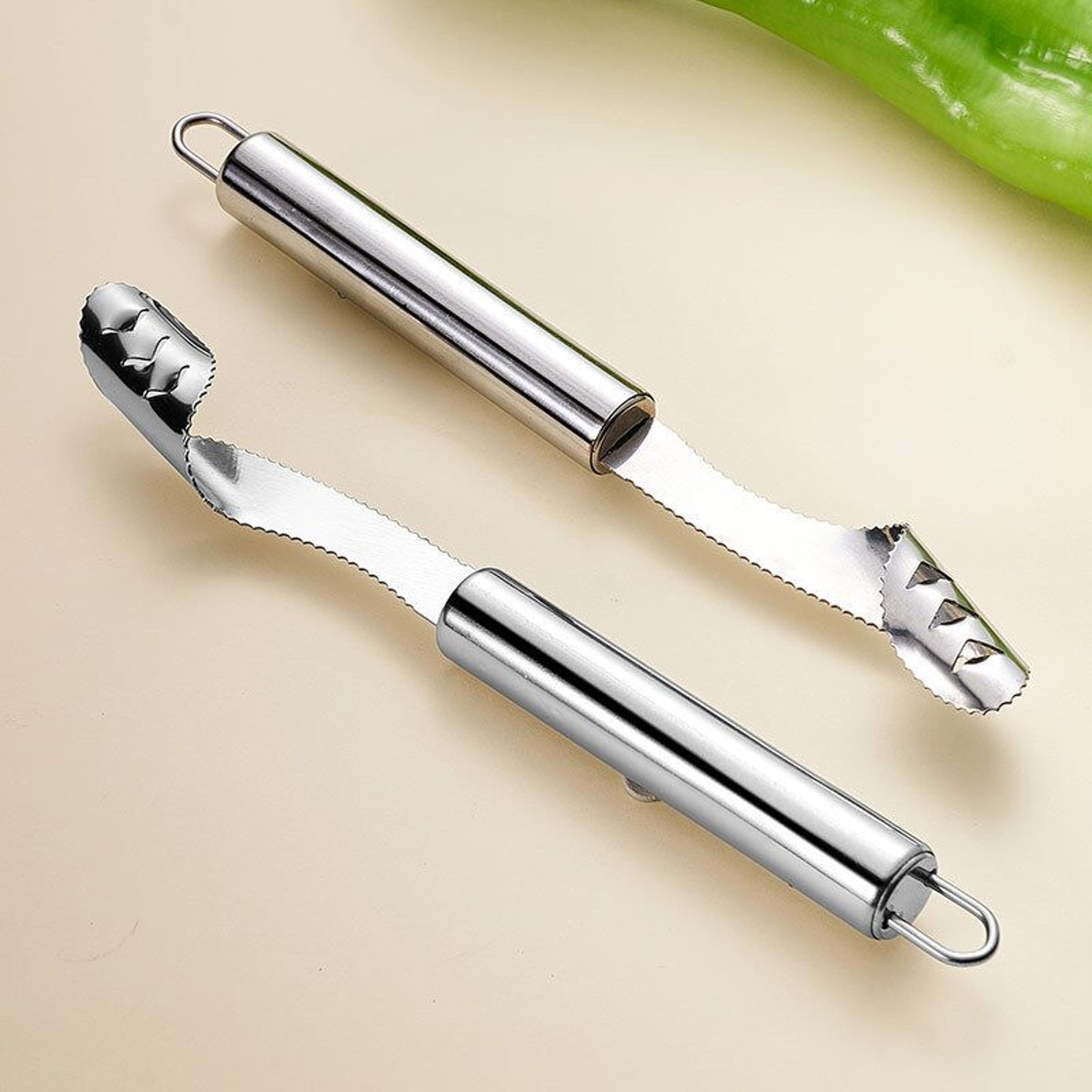 PrecisionCore Stainless Steel Chili Corer  Pepper Seed Remover Tool 3