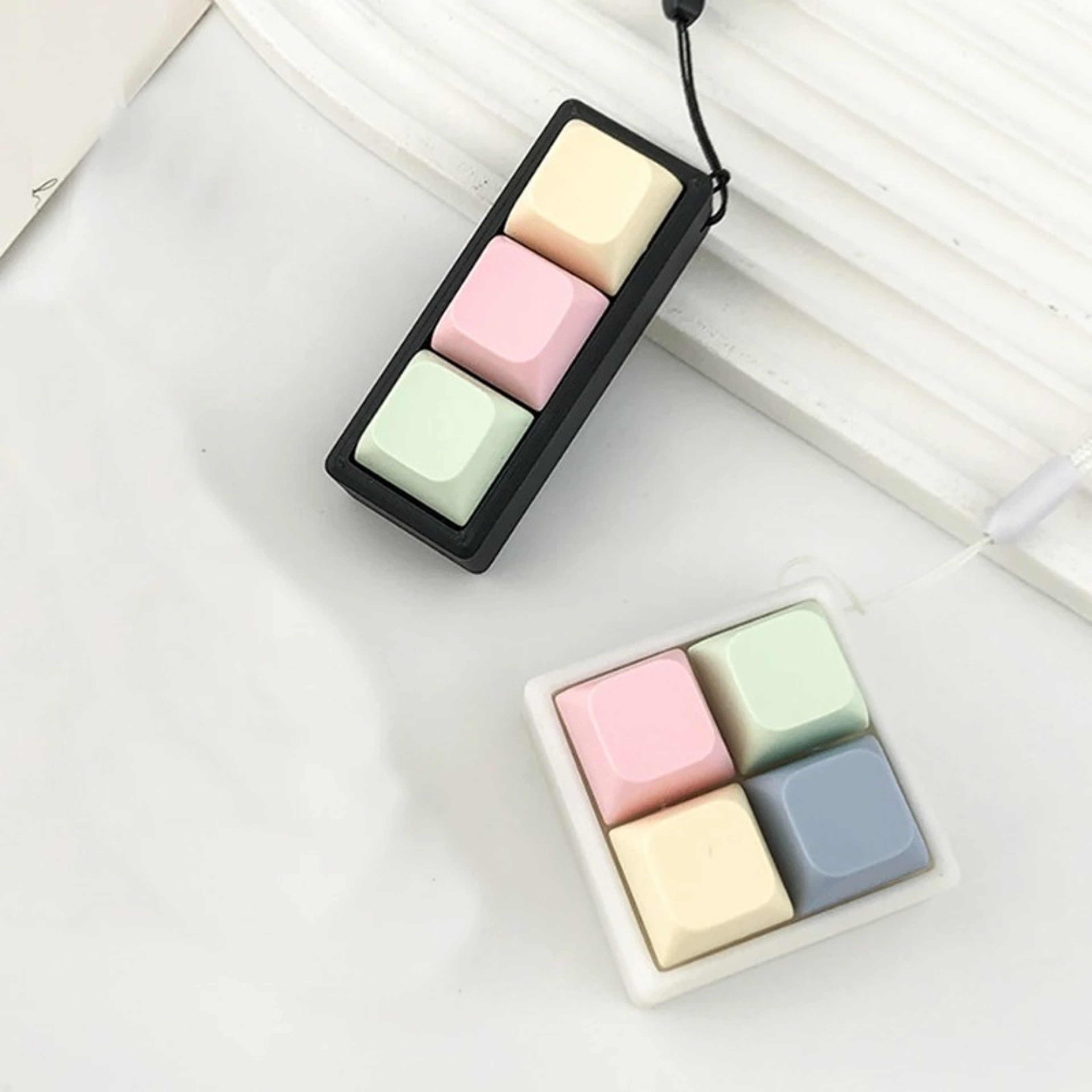 ClickEase Mechanical Keycap Fidget Keychain Stress Relief Clicker 2
