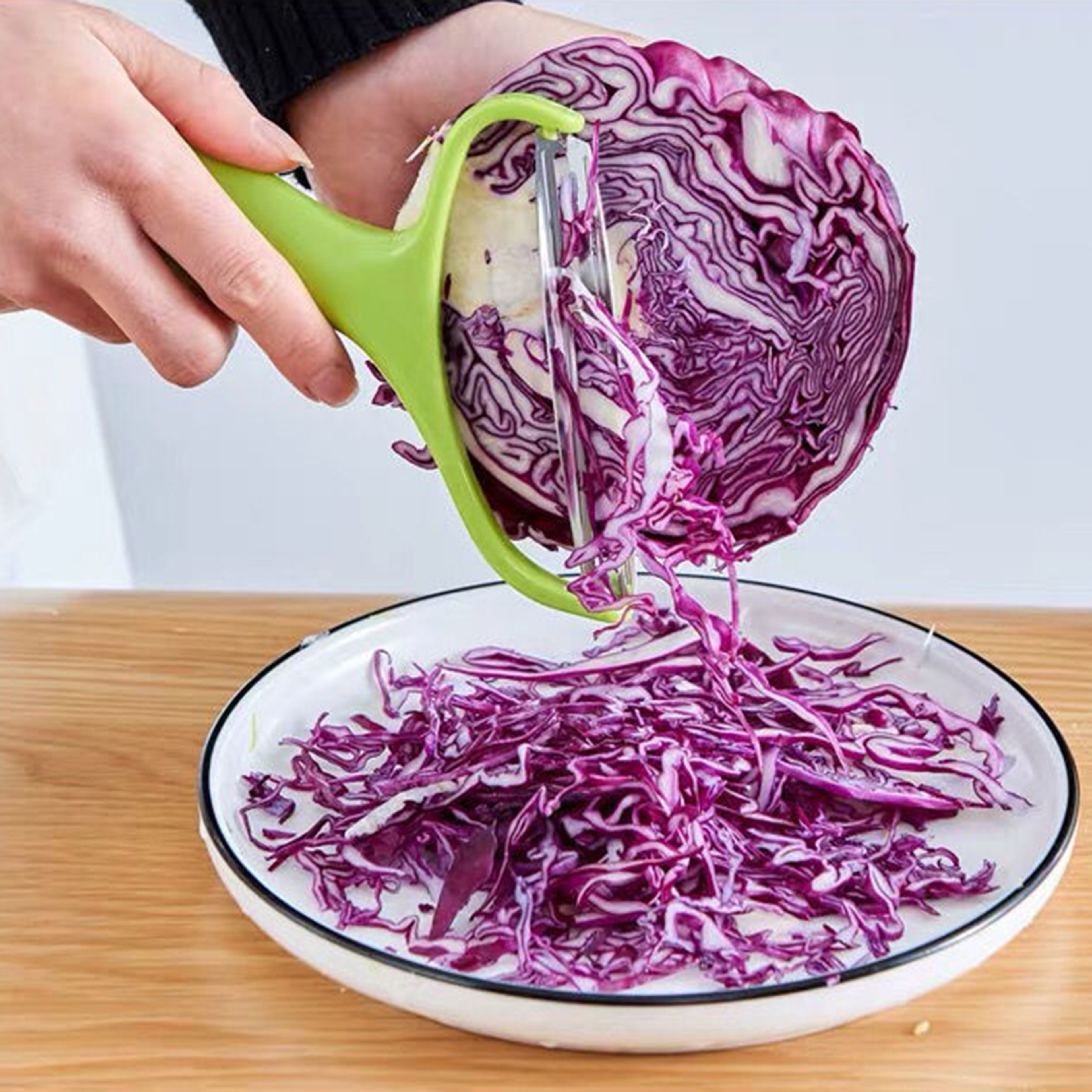 Stainless Steel Julienne Vegetable Peeler  Cabbage Shredder Slicer 1
