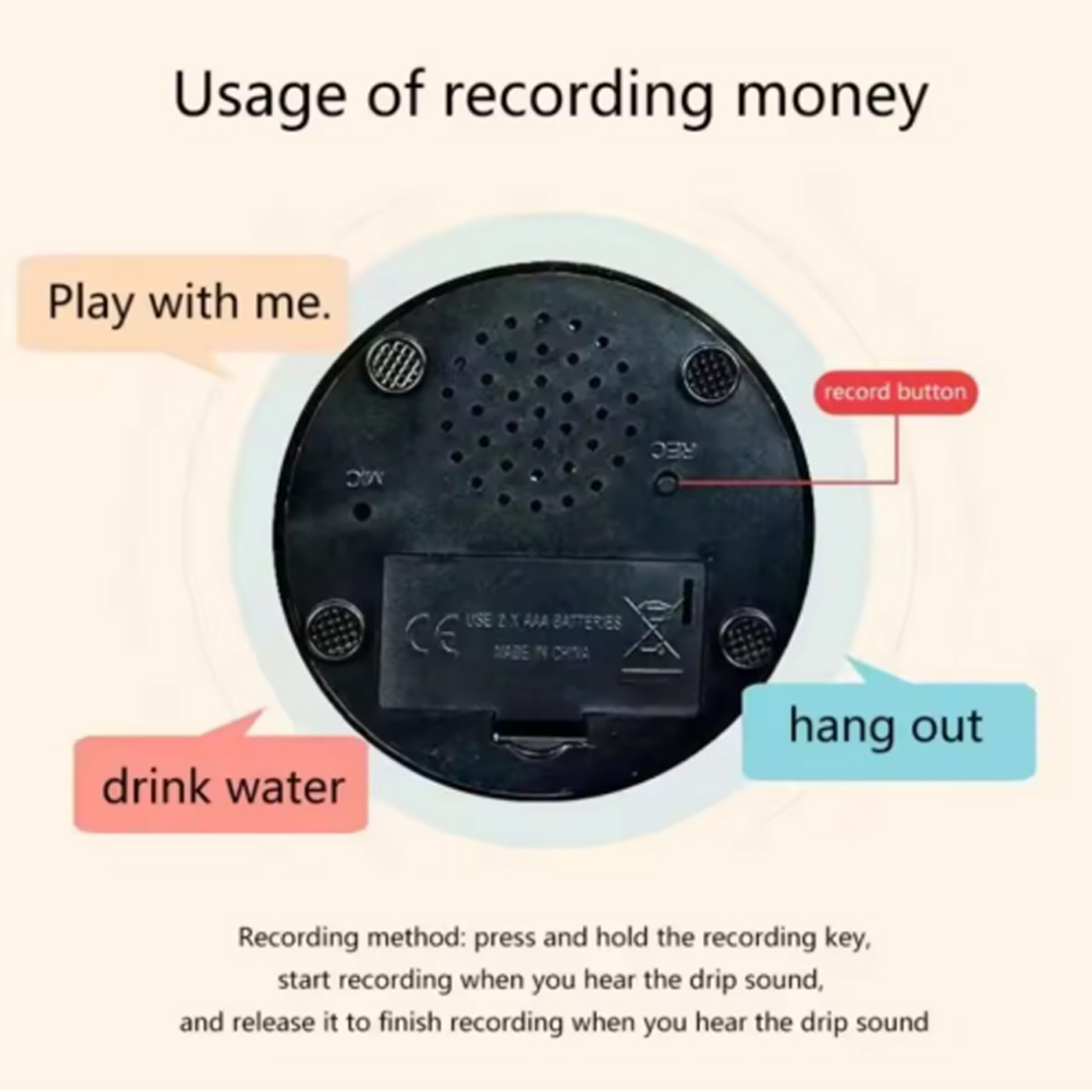 Recordable Dog Talking Buttons Interactive Pet Communication Toy Portable Recordable Dog Toy  Dog T 4