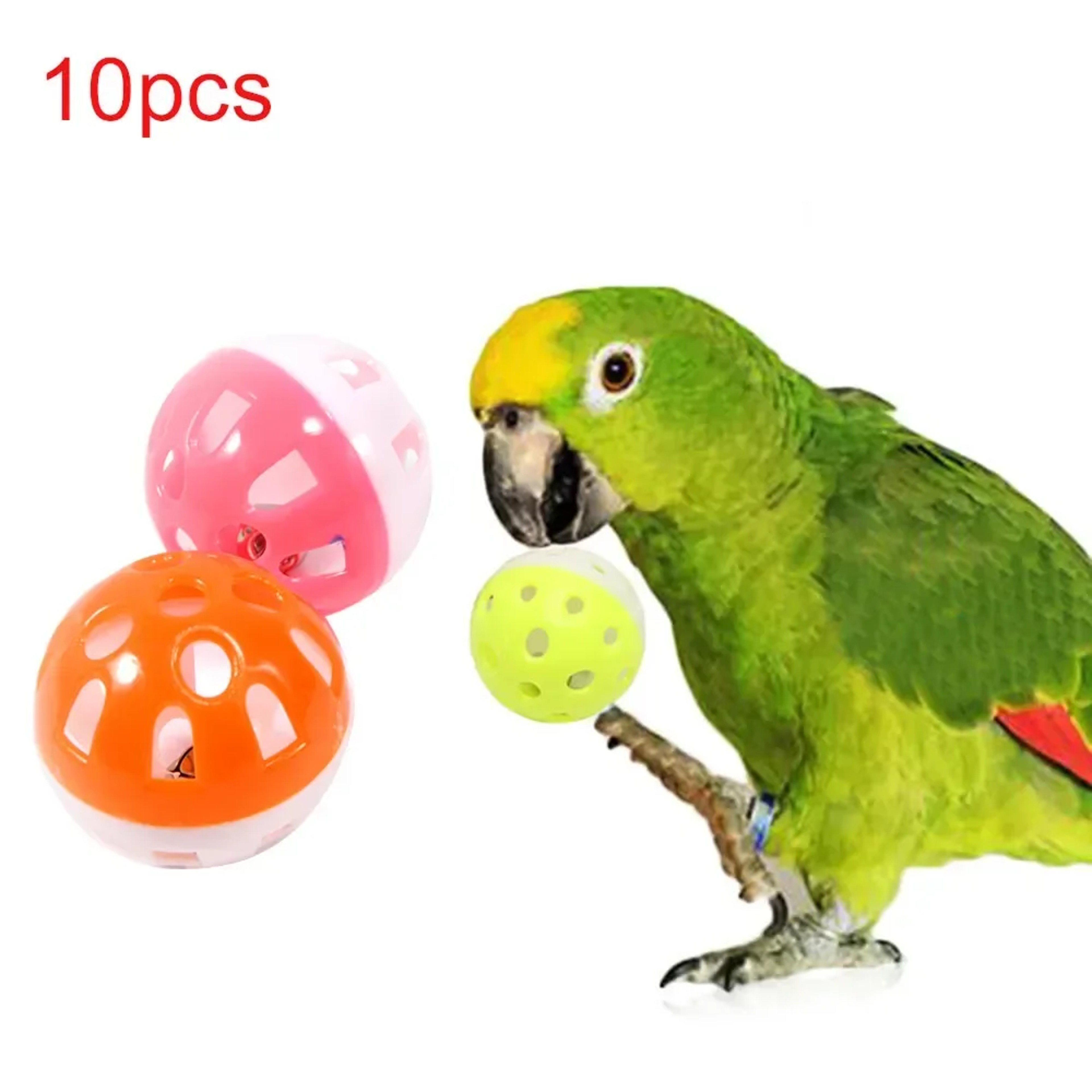 Colorful Rolling Bell Ball Bird Toys For Parakeets  Parrots 5