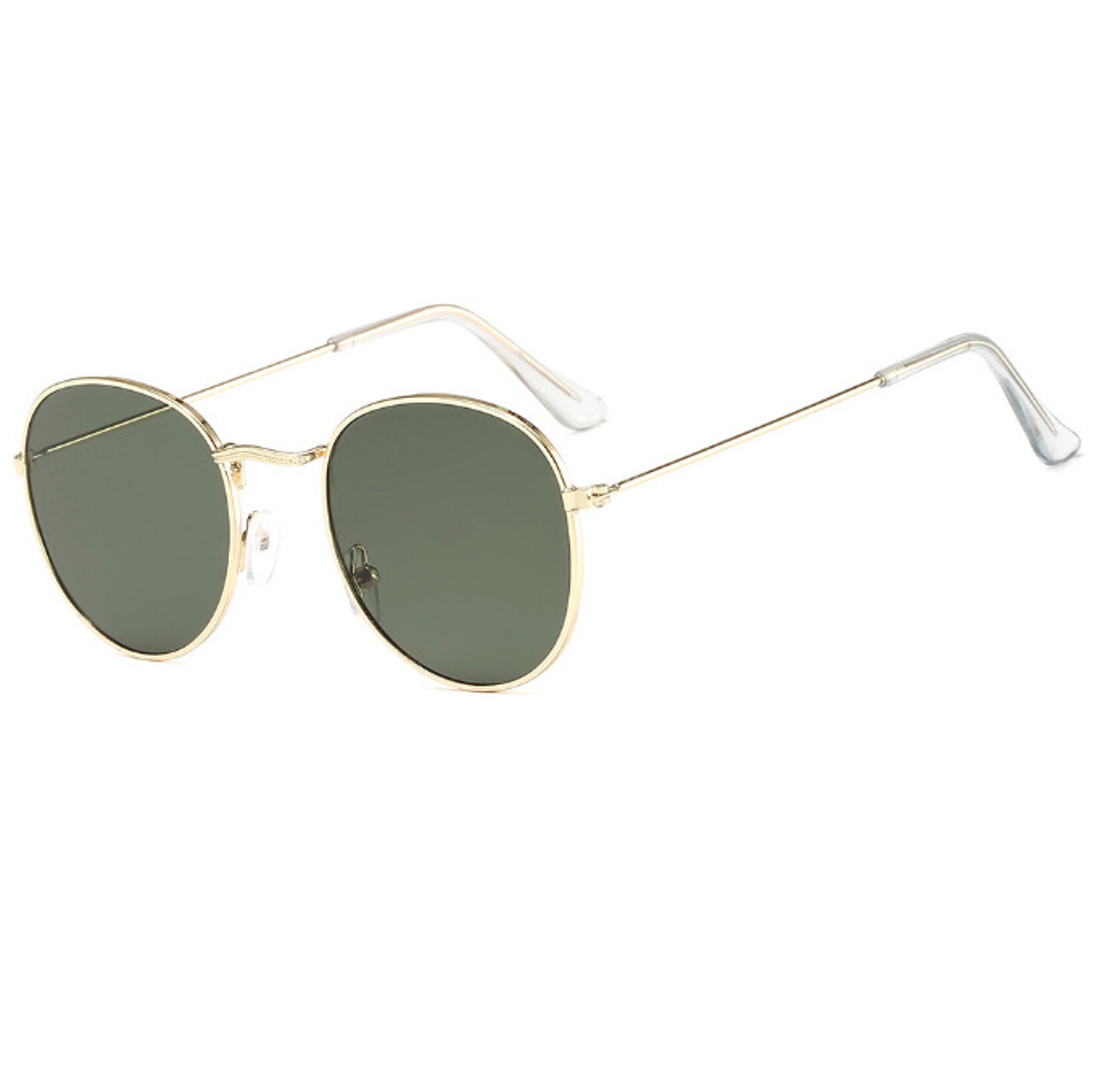 Premium Retro Round Metal Frame Sunglasses Vintage Style Shades For Men  Women 2