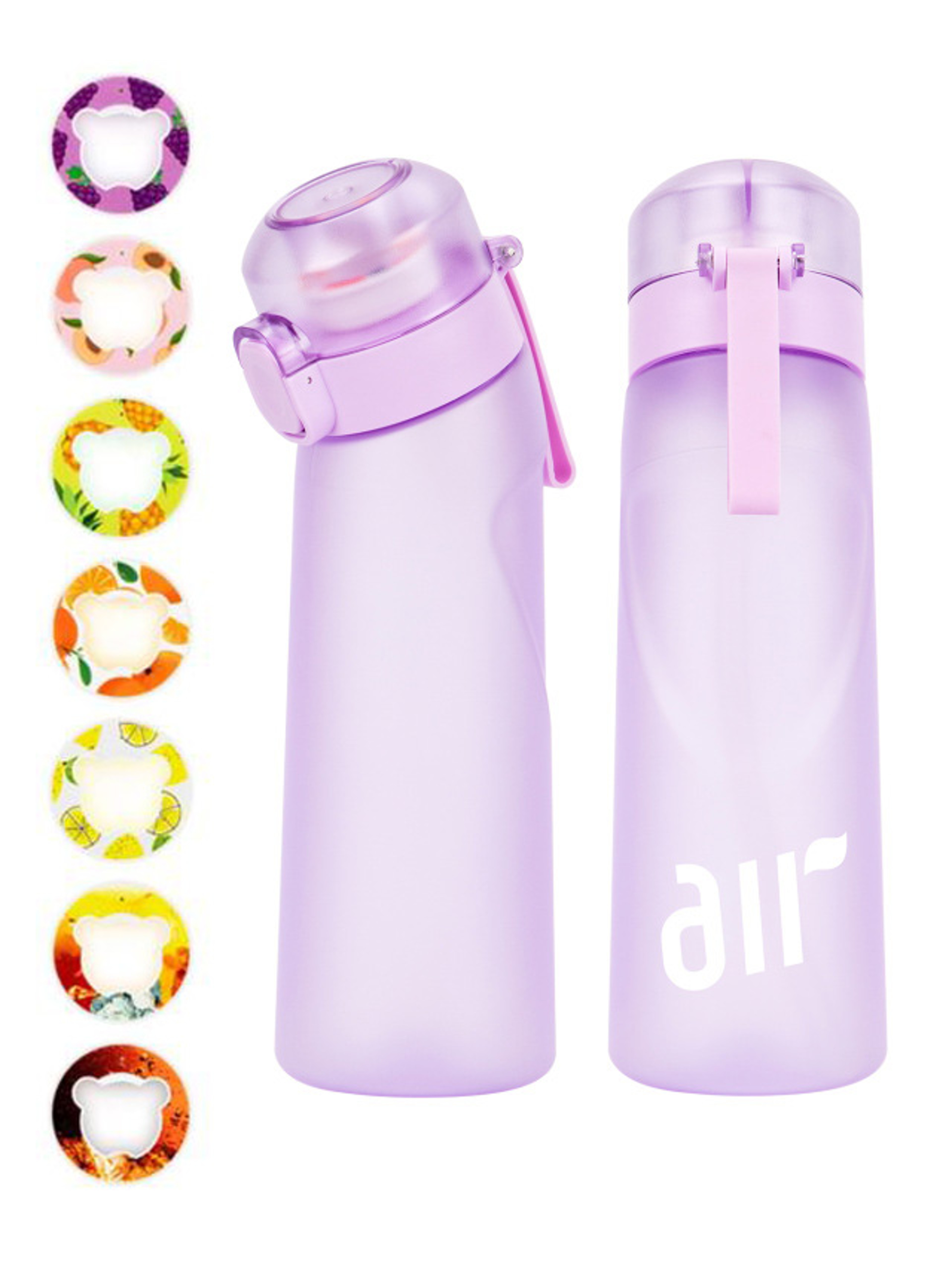 Flavor Water Bottle With Scent Pods Leakproof Air Water Bottle With Straw For Sports  Travel 11
