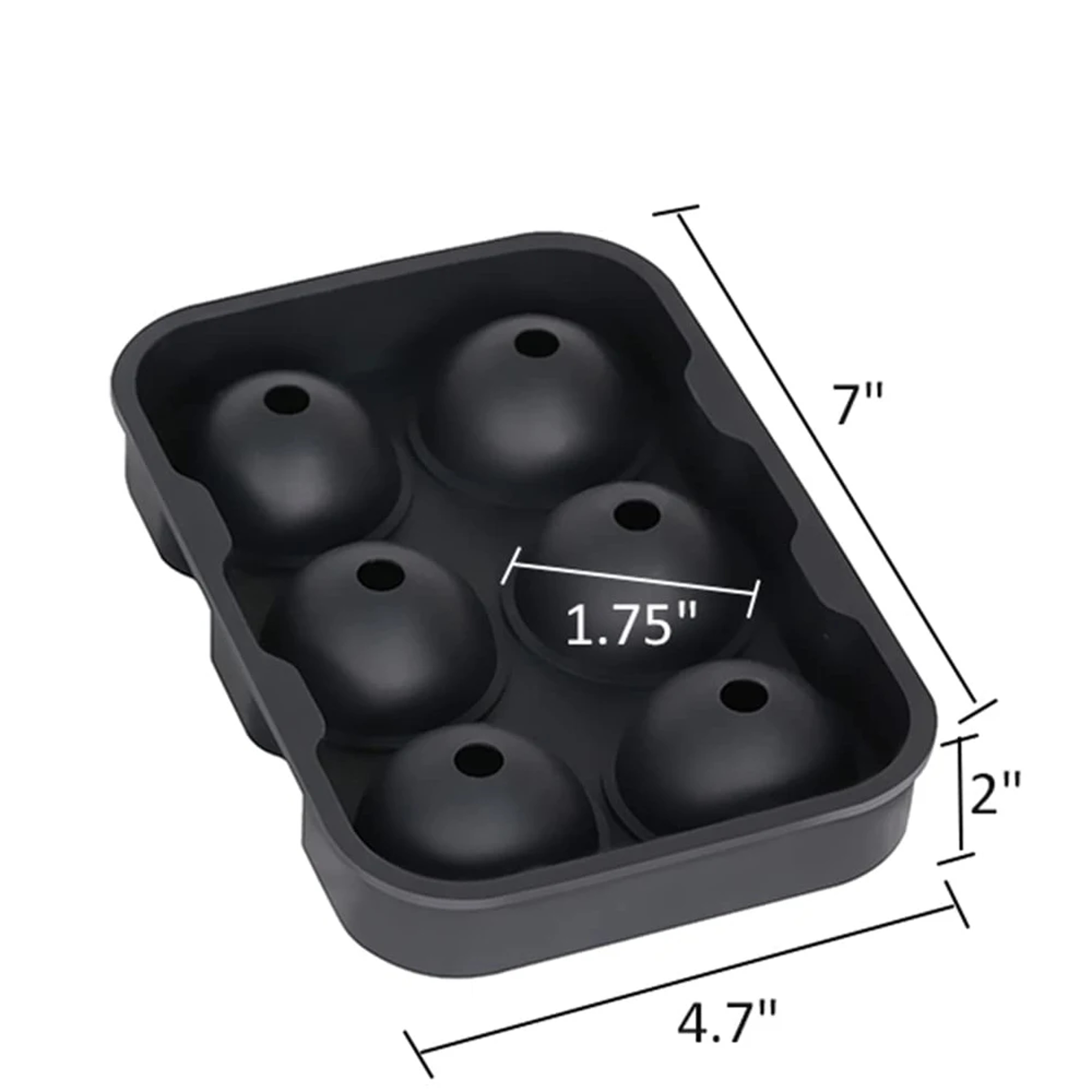 Premium Silicone Ice Cube Tray With Lid For Perfect Whiskey Ice Balls And Cocktails 6