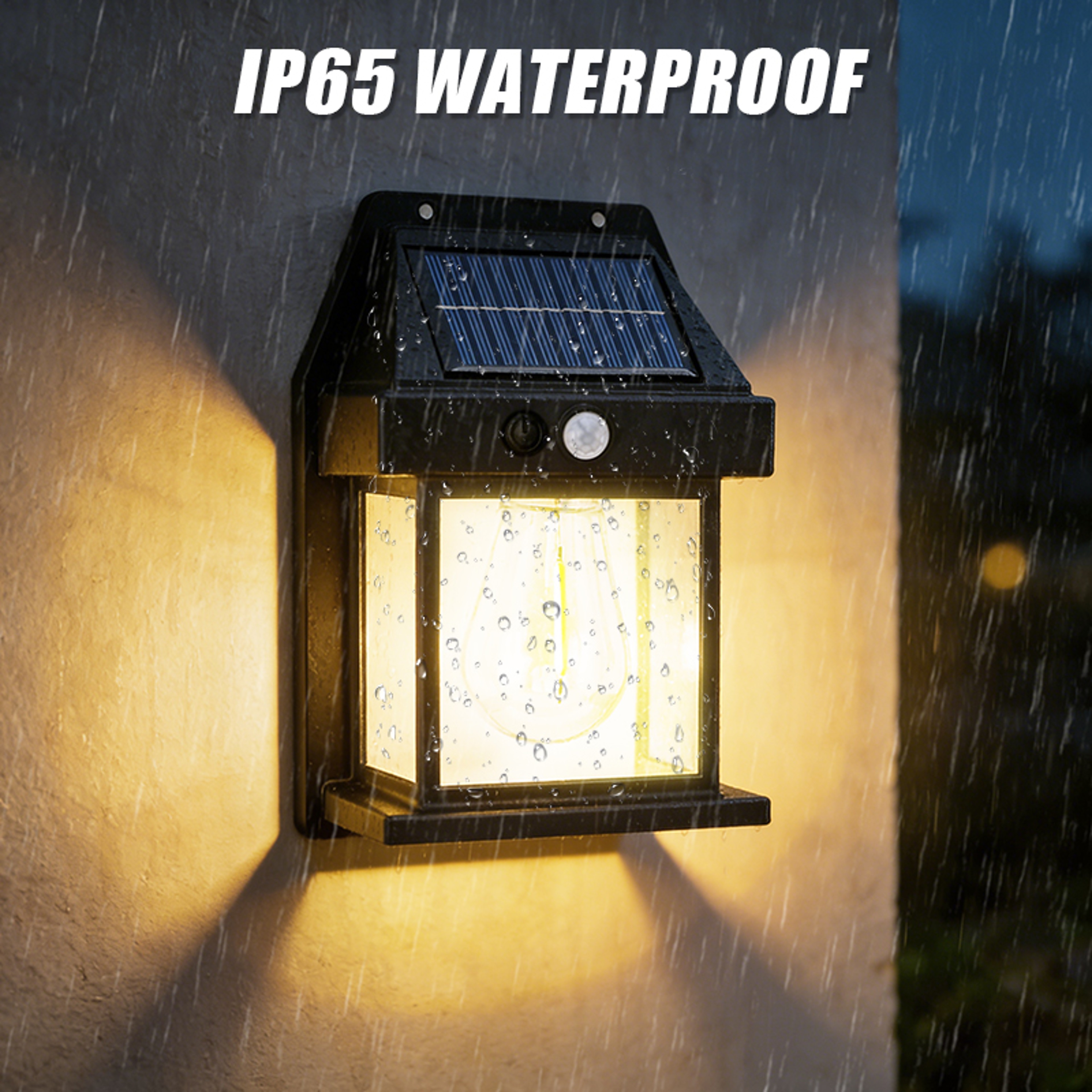 Solar Wall Lights Outdoor With Motion Sensor Waterproof Dusk To Dawn LED Security Lights 3