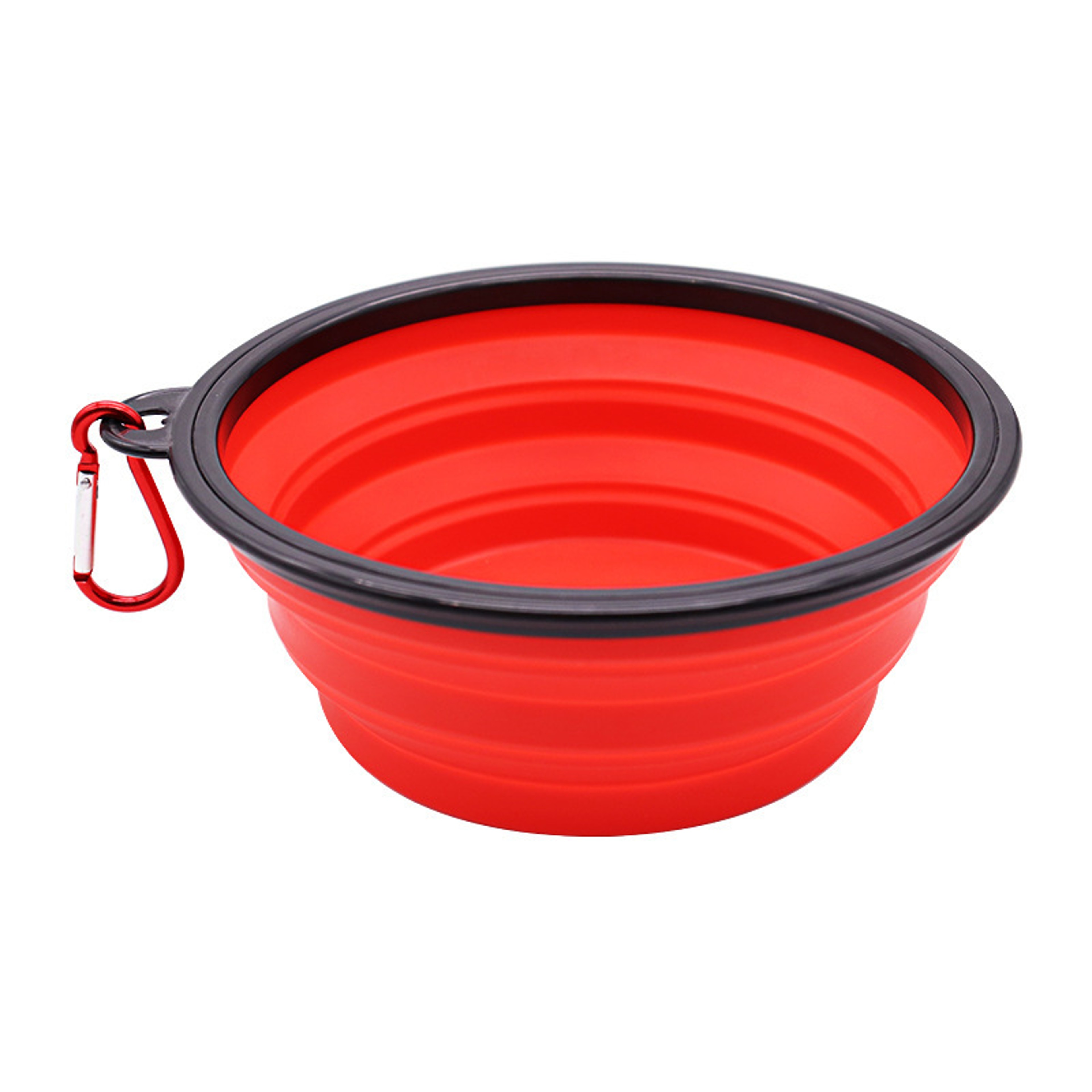 Portable Dog Water Bottle  Travel Dog Bowl Silicone Pet Feeder With Carabiner 4