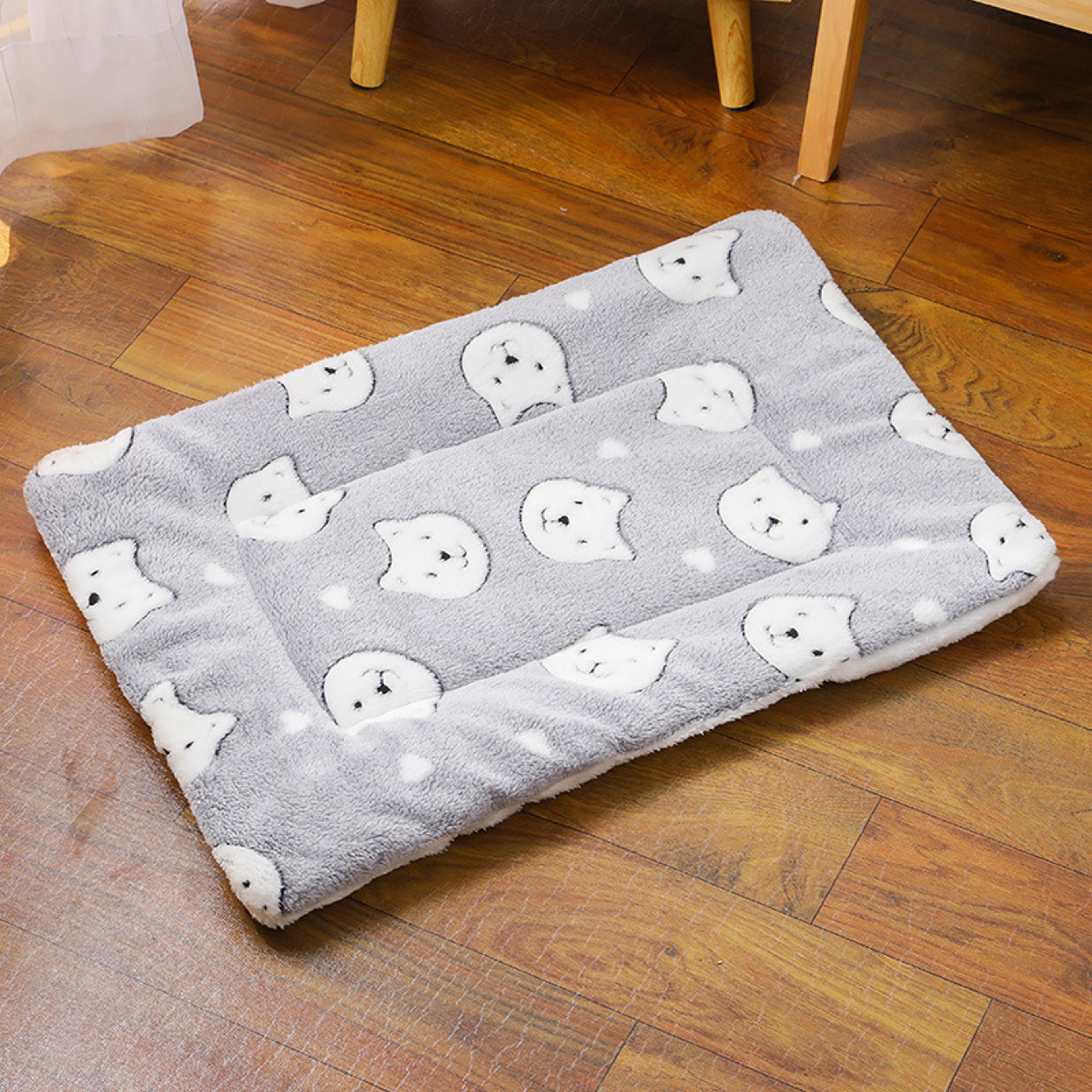 Cozy Plush Cat Bed  Pet Sleeping Mat For Cats Puppies  Small Dogs 7