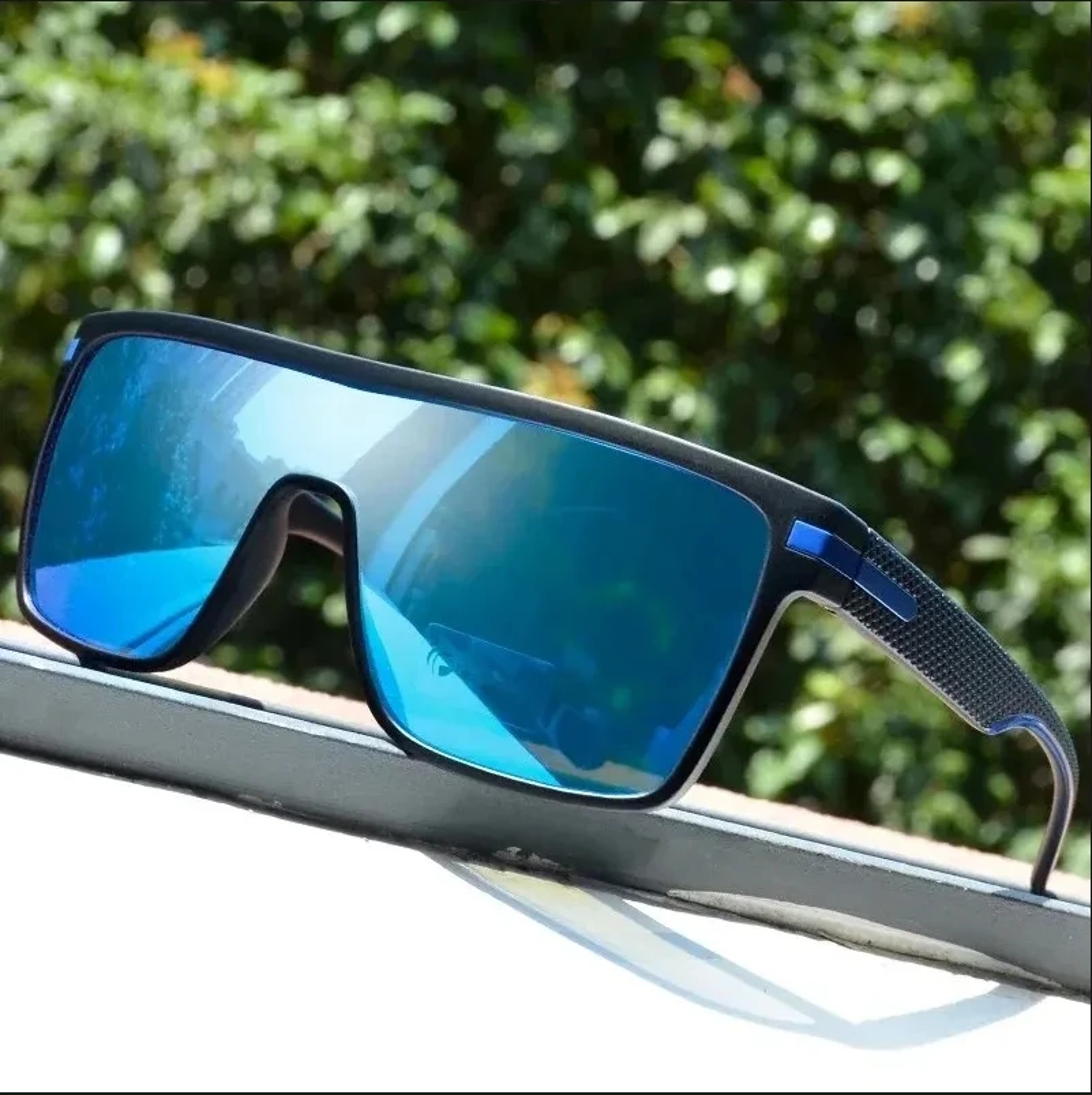 Polarized Square Driving Sunglasses For Men  Women Oversized AntiGlare Mirror Shades 7