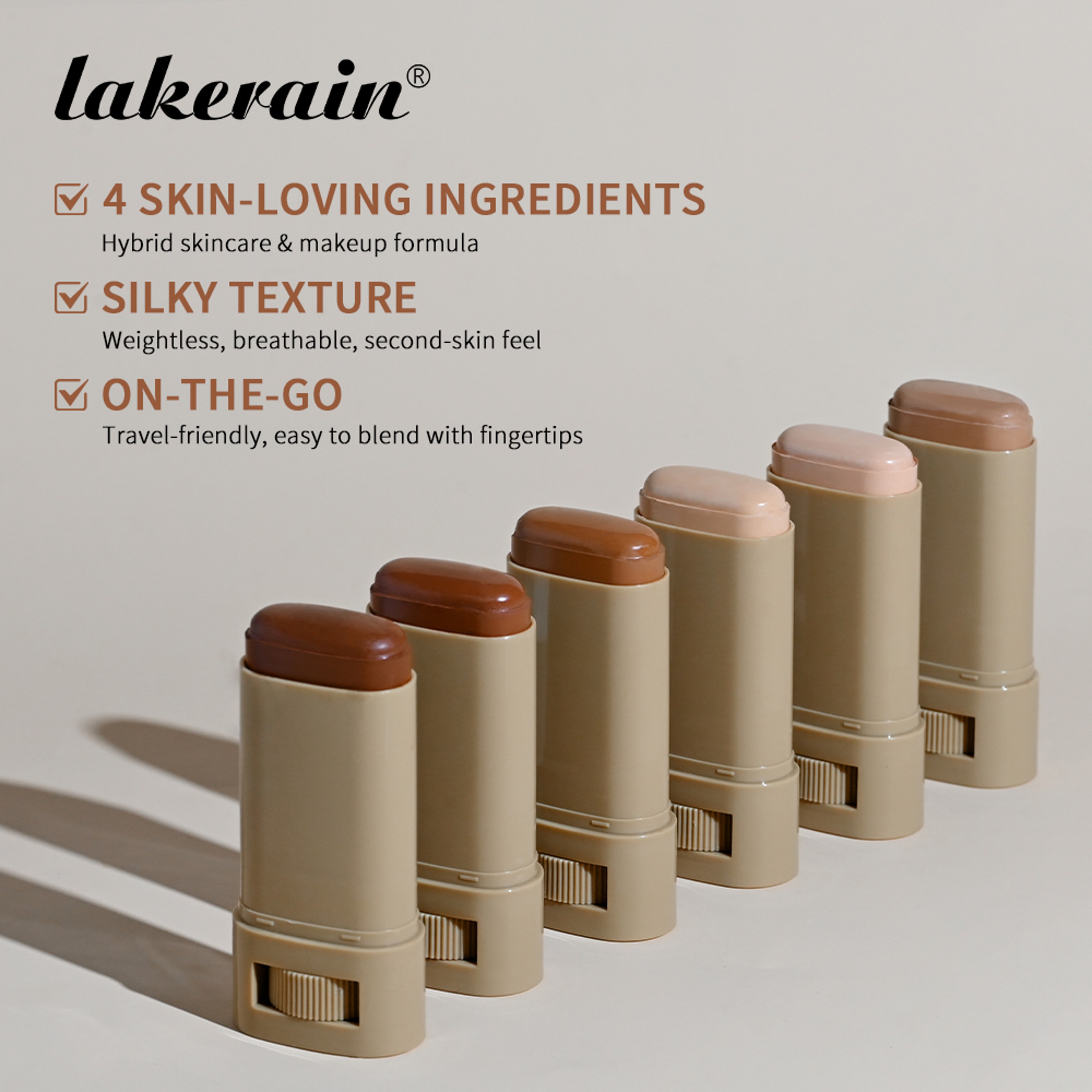 Radiant Foundation Stick  Concealer Stick With Serum Boost For Smooth Full Coverage 1