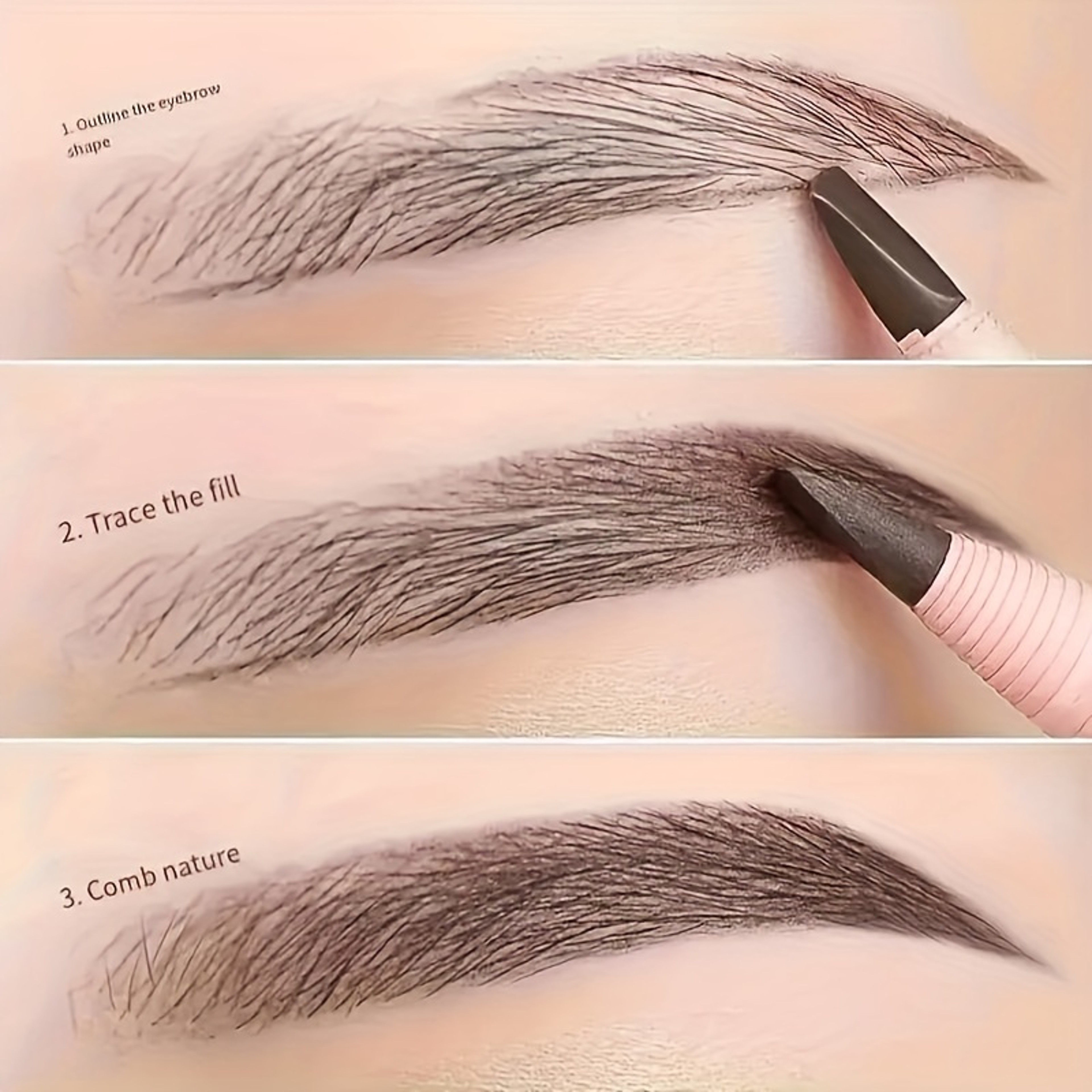 Pull  Go Eyebrow Pencil No Sharpening Waterproof Eyebrow Pencil For Natural Long Lasting Brows 4