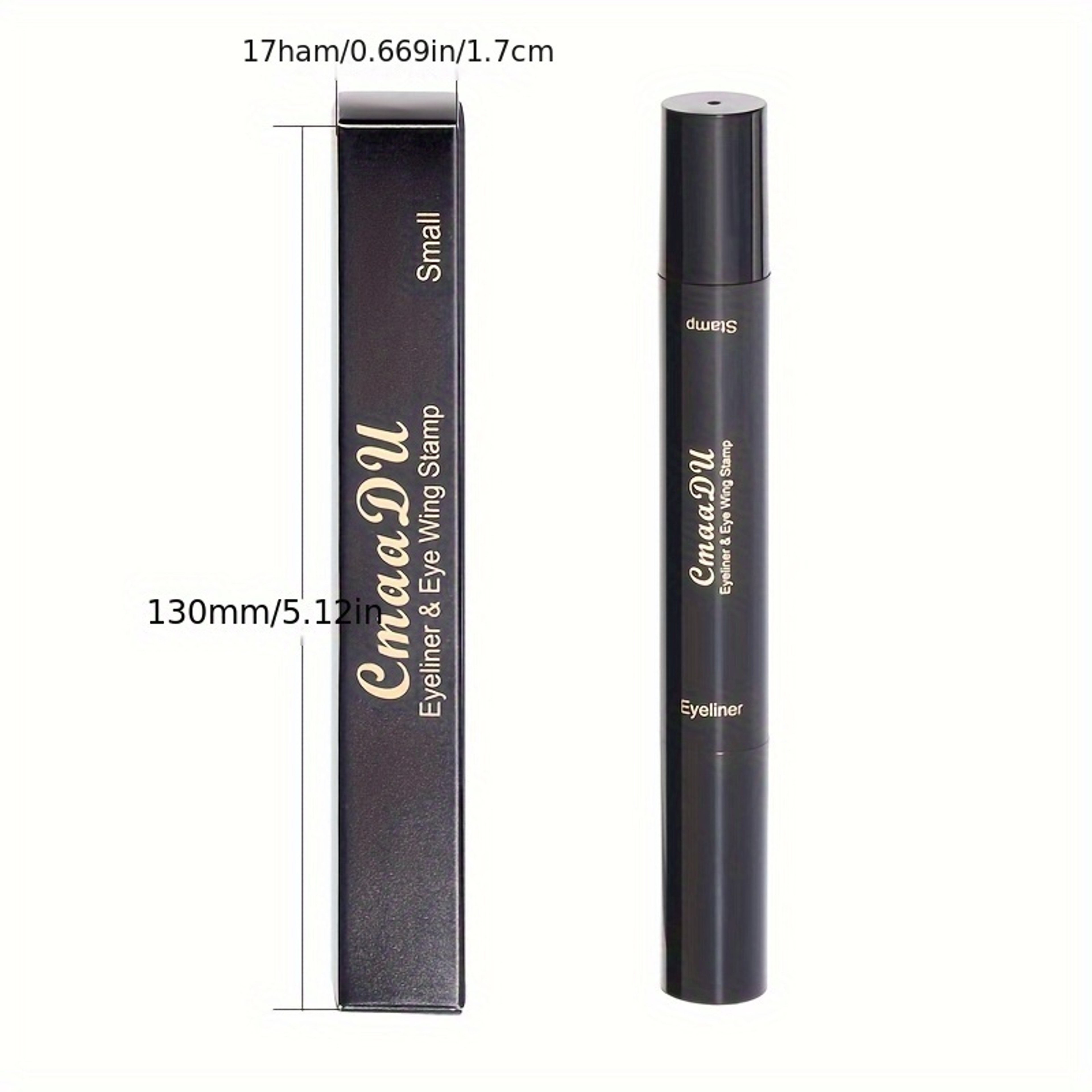Wing Stamp Waterproof Liquid Eyeliner Pen With Precision Tip Quick Dry Smudge Proof Black Liner 4