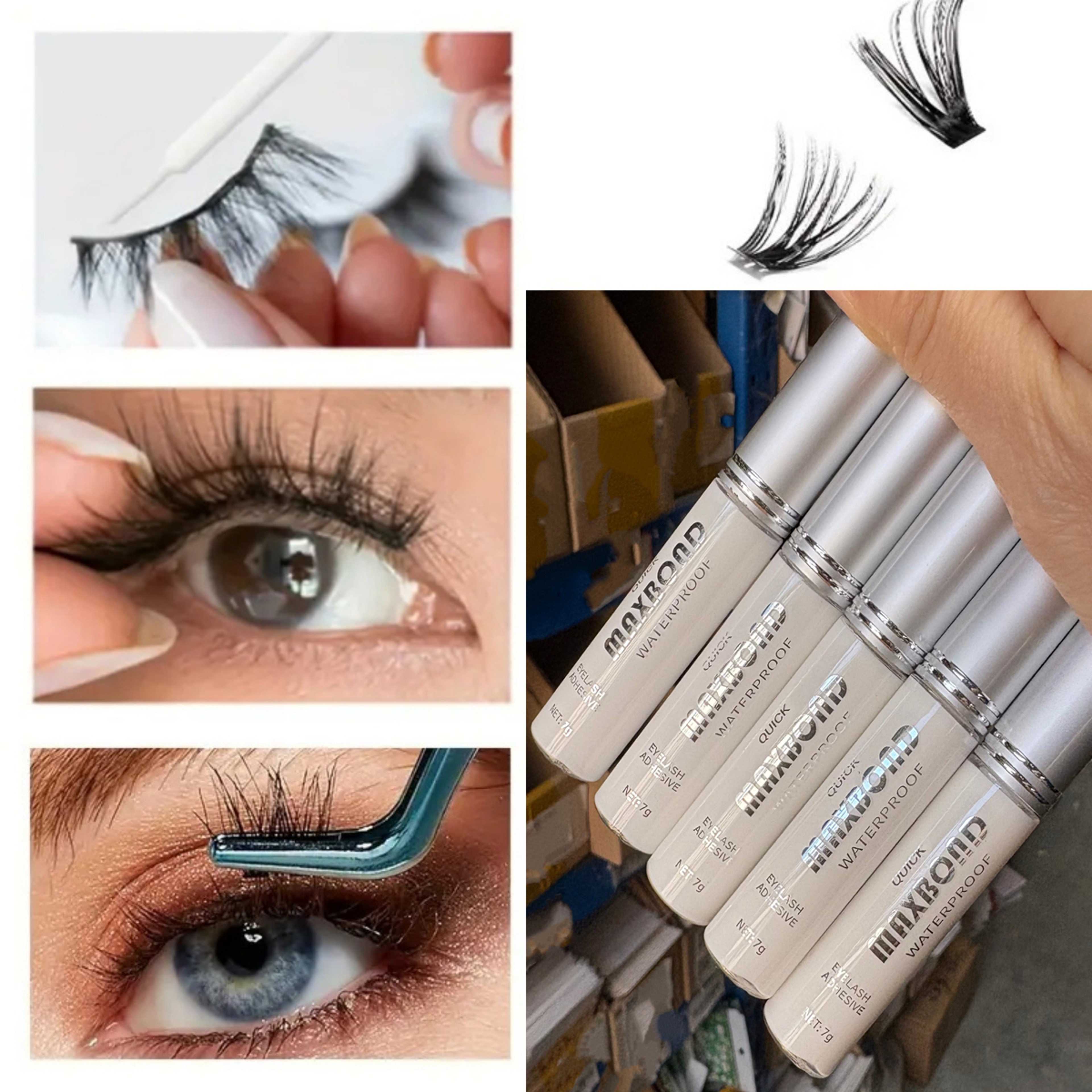 Super Hold Eyelash Glue Waterproof Quick Drying Lash Adhesive for Natural Looking False Lashes – view 3