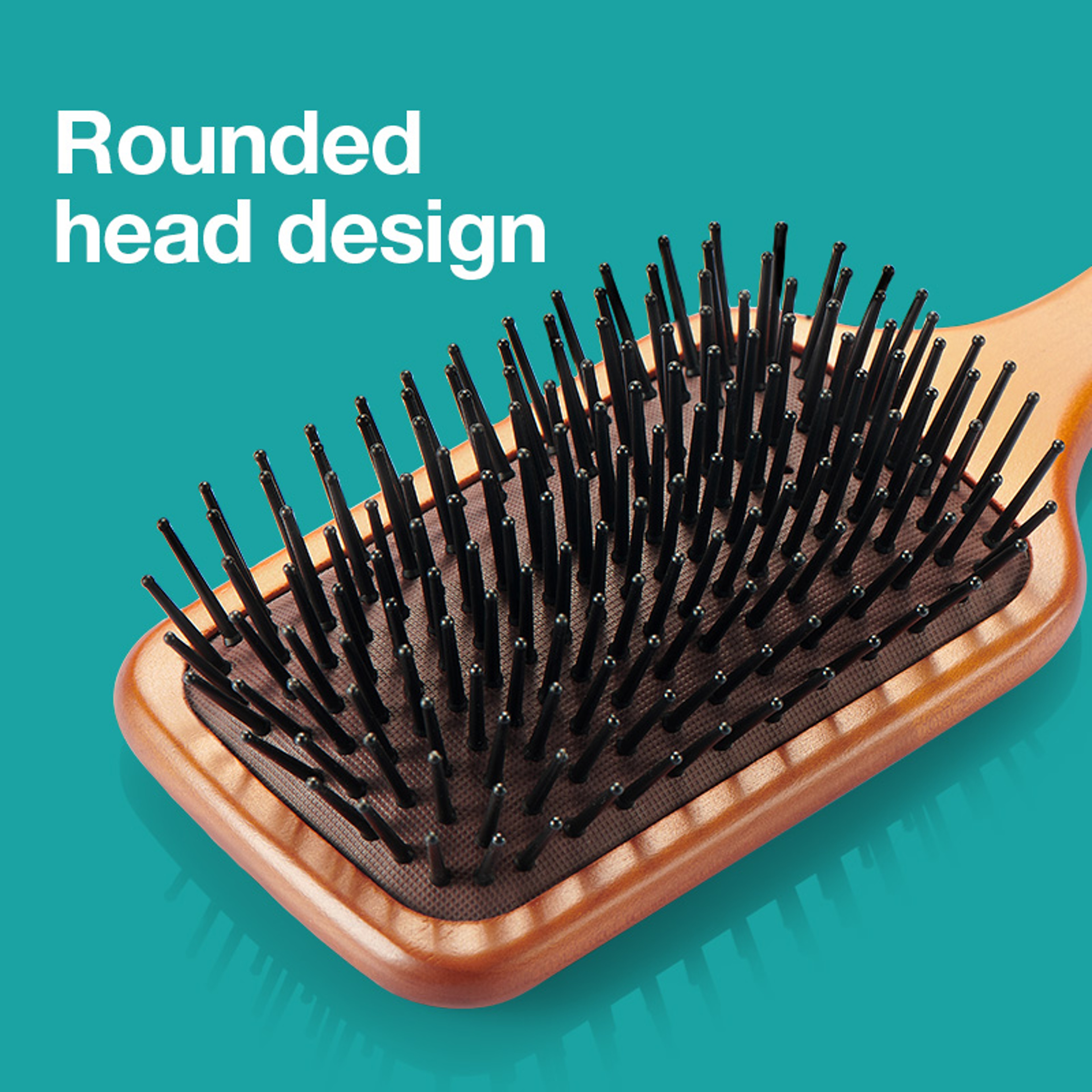 MR GREEN Wooden Hair Brush with Air Cushion Scalp Massage for Curly Long & All Hair Types – view 4