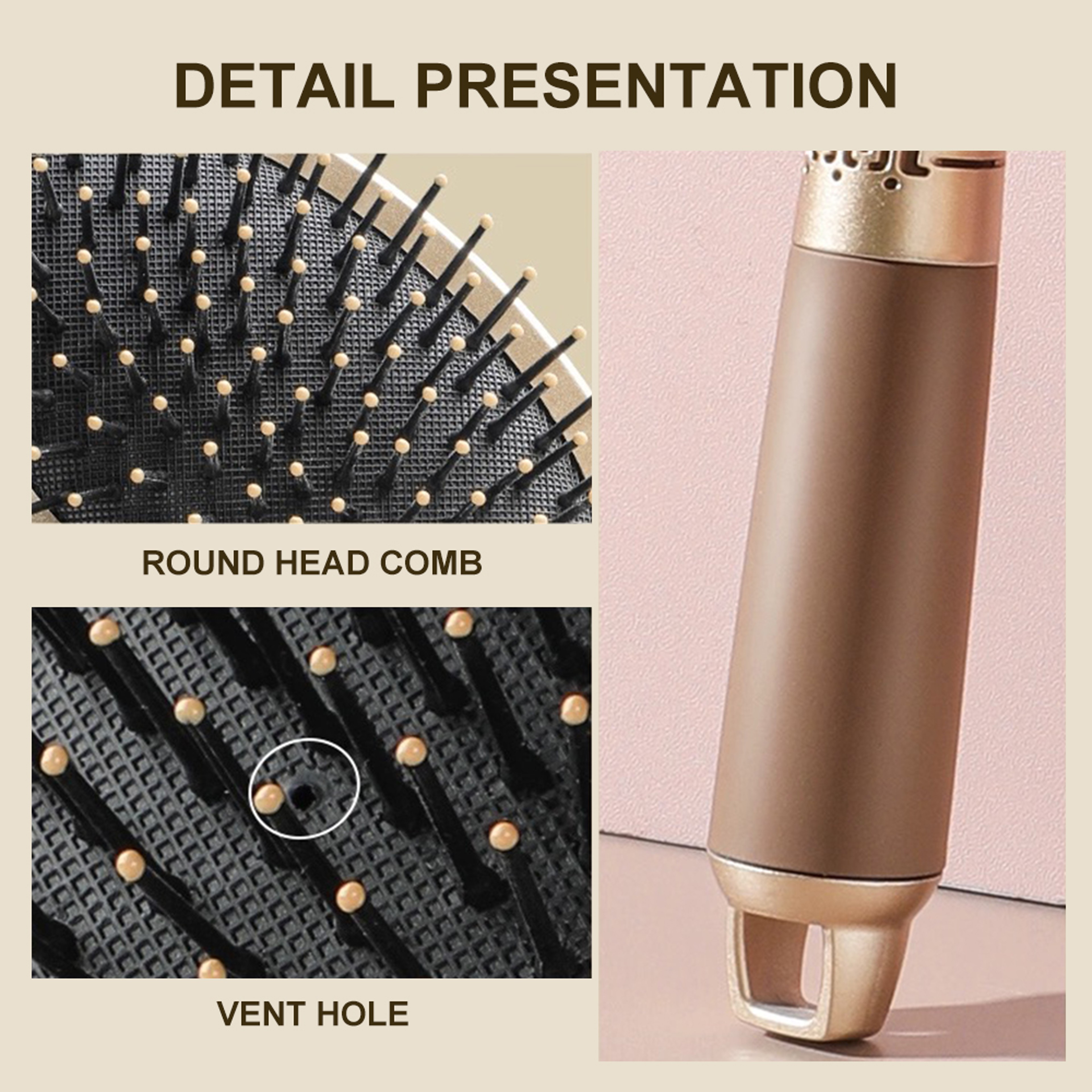 Air Cushion Detangling Hair Brush With Scalp Massage For Straight Curly  Thick Hair 2