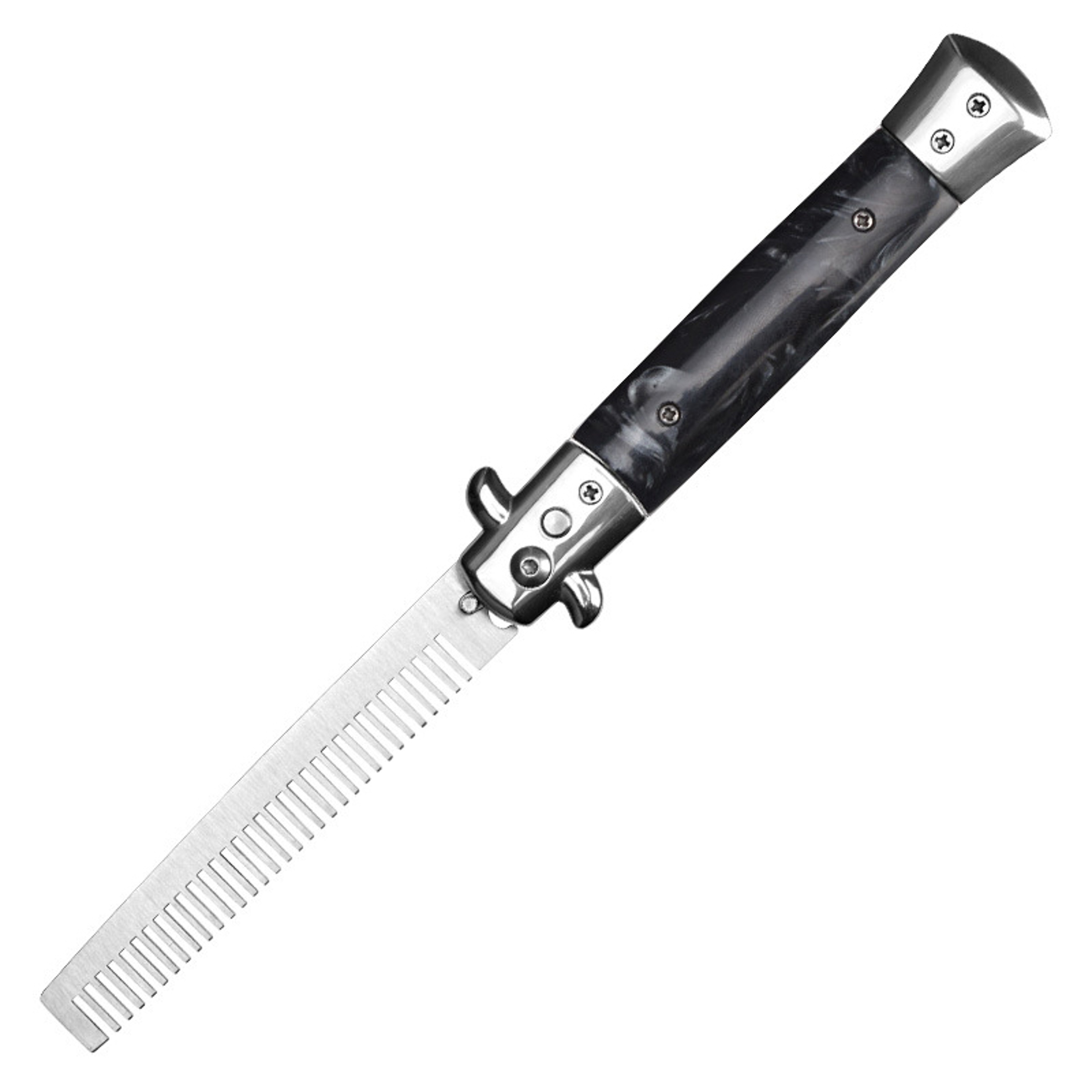 Stainless Steel Butterfly Comb Foldable Pocket Barber Comb For Hair Styling 3