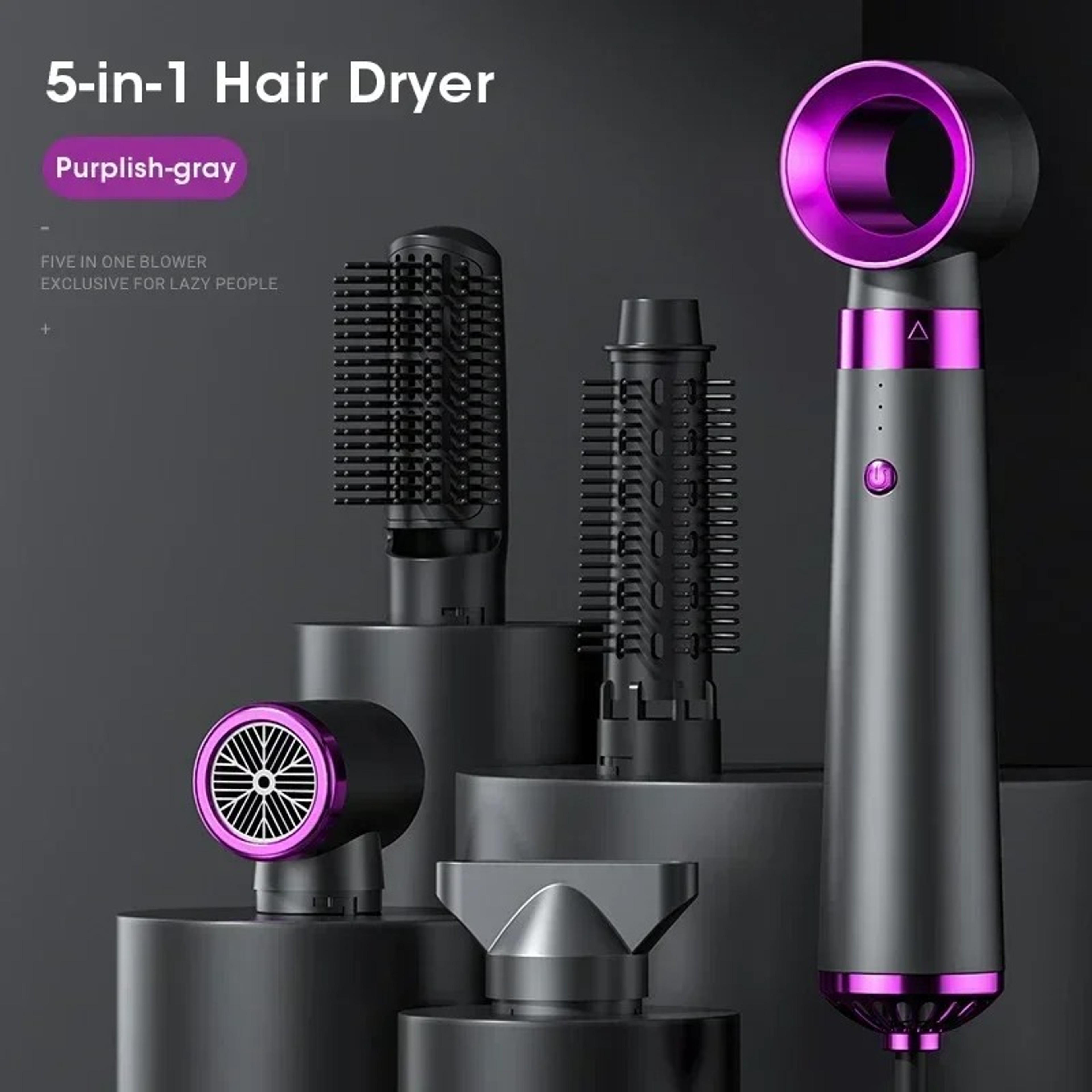 Hair Styler Hot Air Brush With Negative Ion Hair Dryer Straightener  Curler For All Hair Types 6