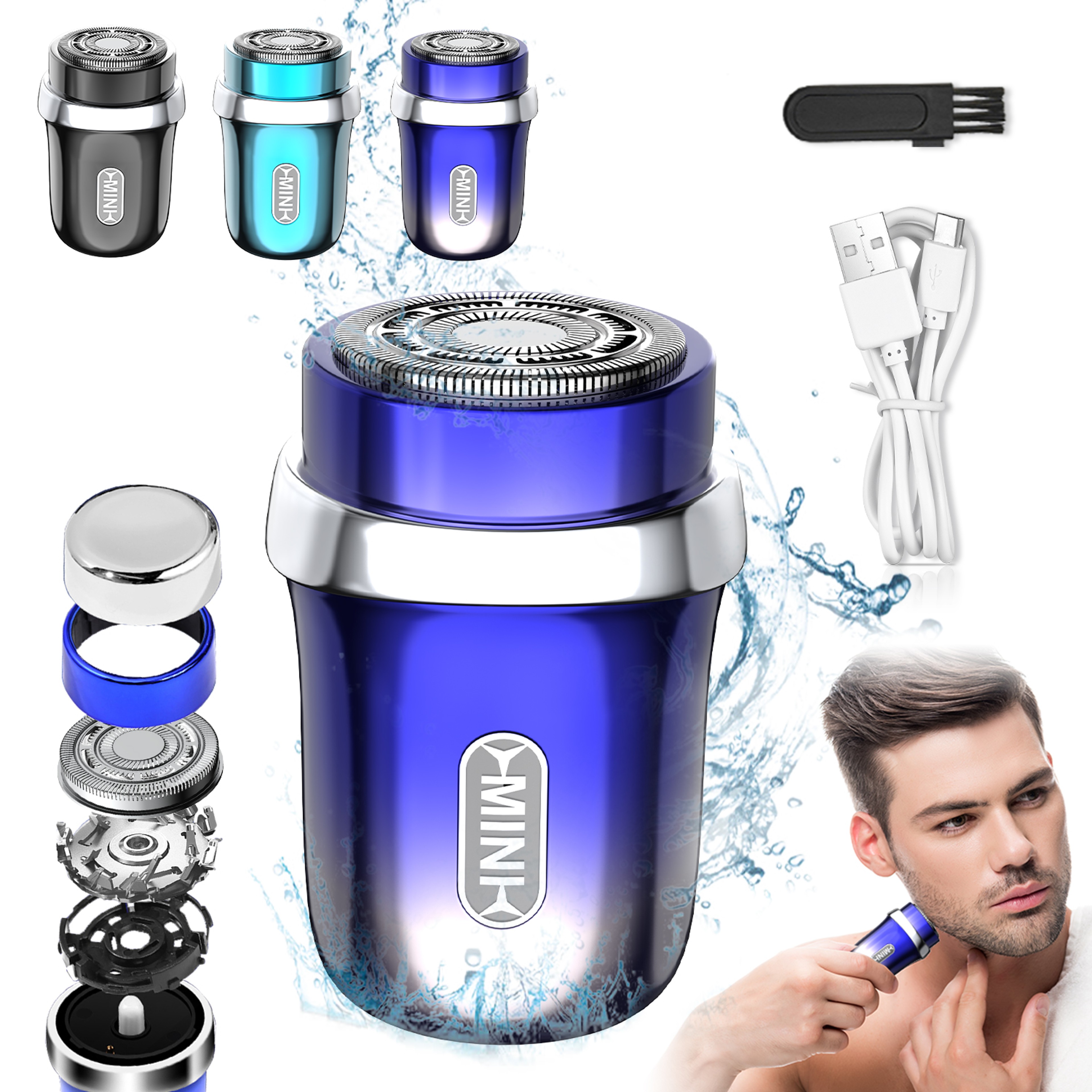 Pocket Pro Mini Electric Shaver Portable Waterproof Travel Razor With USB Rechargeable Design 5