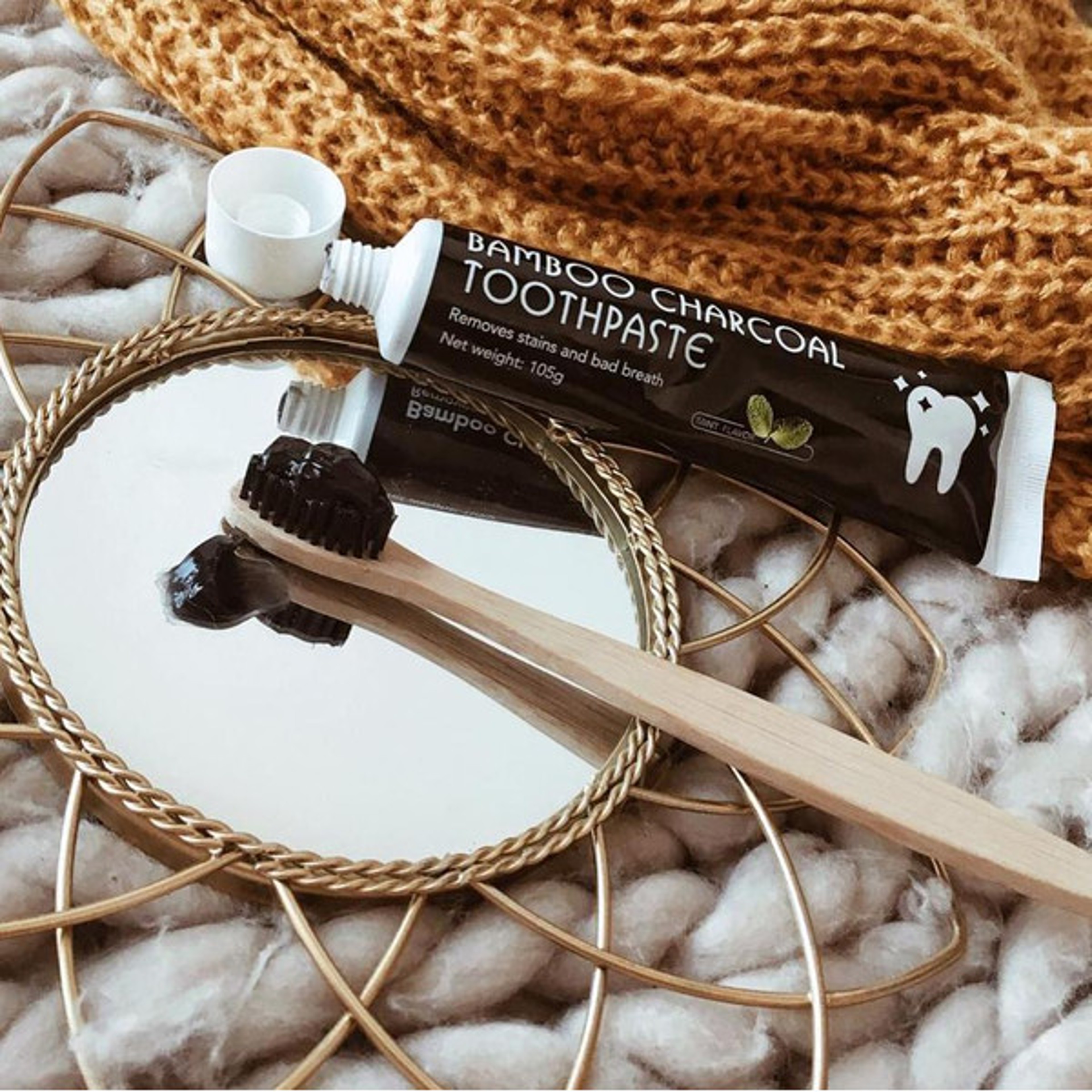 Bamboo Charcoal Toothpaste For Teeth Whitening 2