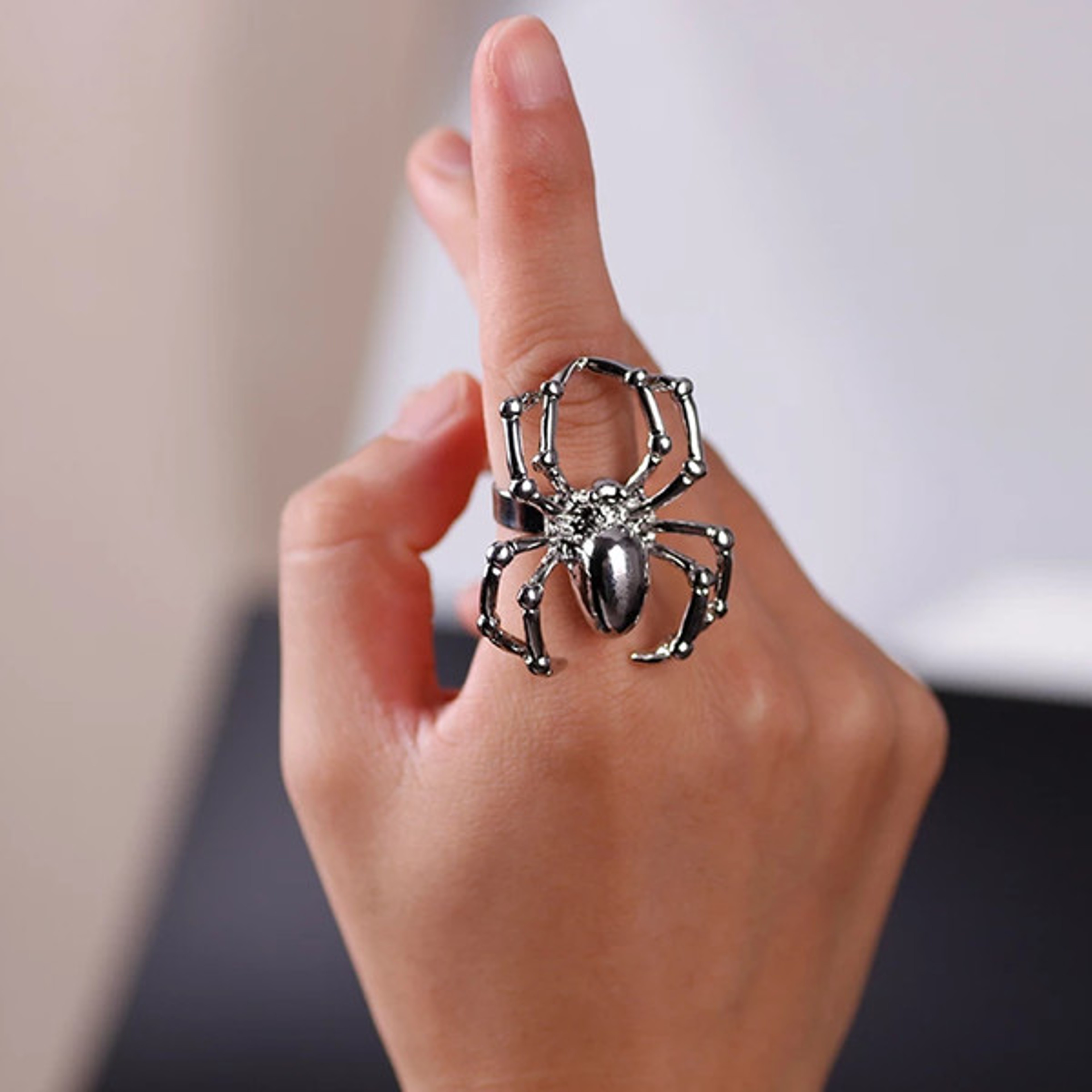 Creepy Halloween Spider Rings – view 3